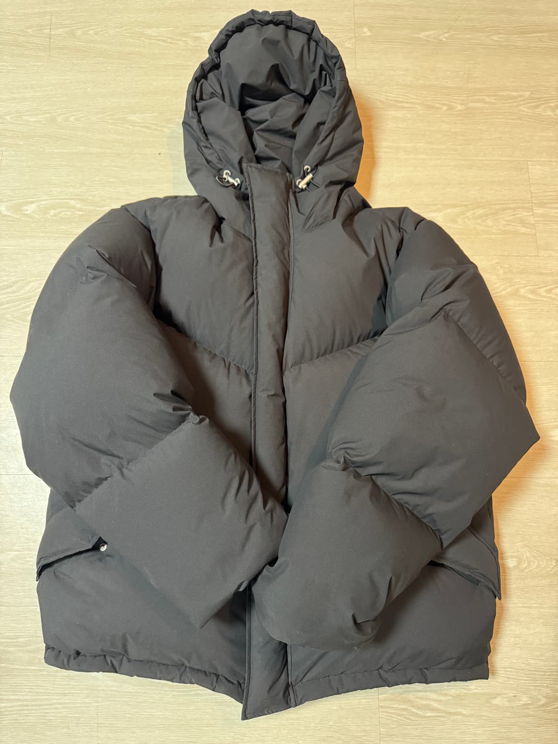 애프터프레이 쉘후디 푸퍼 패딩 블랙 XL사이즈  상품이미지2