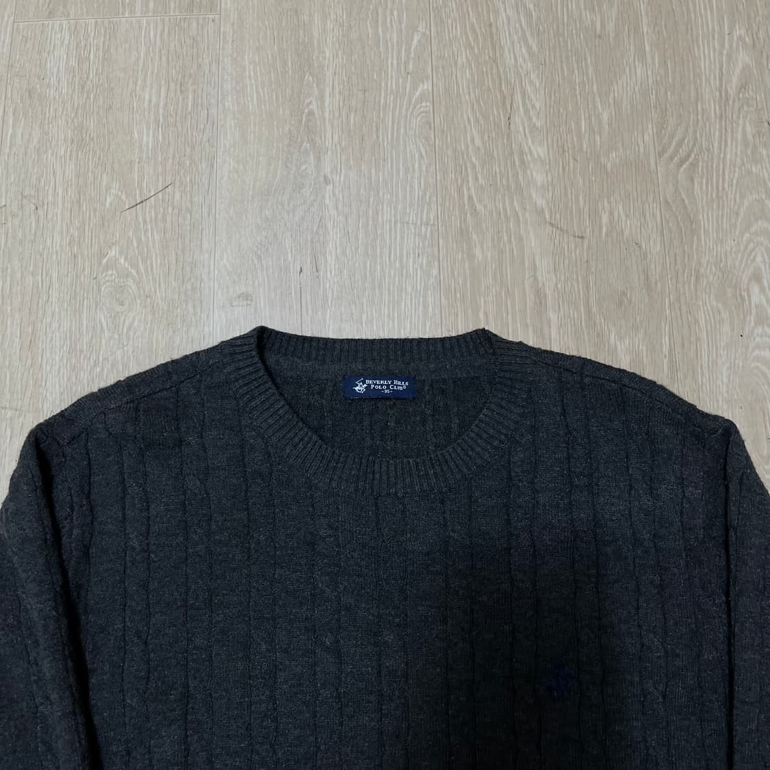 비버리힐즈폴로클럽 꽈배기 니트 M/95 상품이미지2