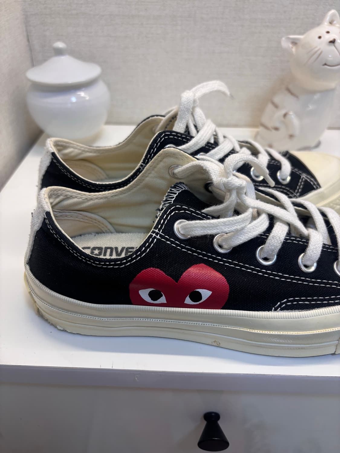 꼼데가르송x컨버스 블랙 230 상품이미지2