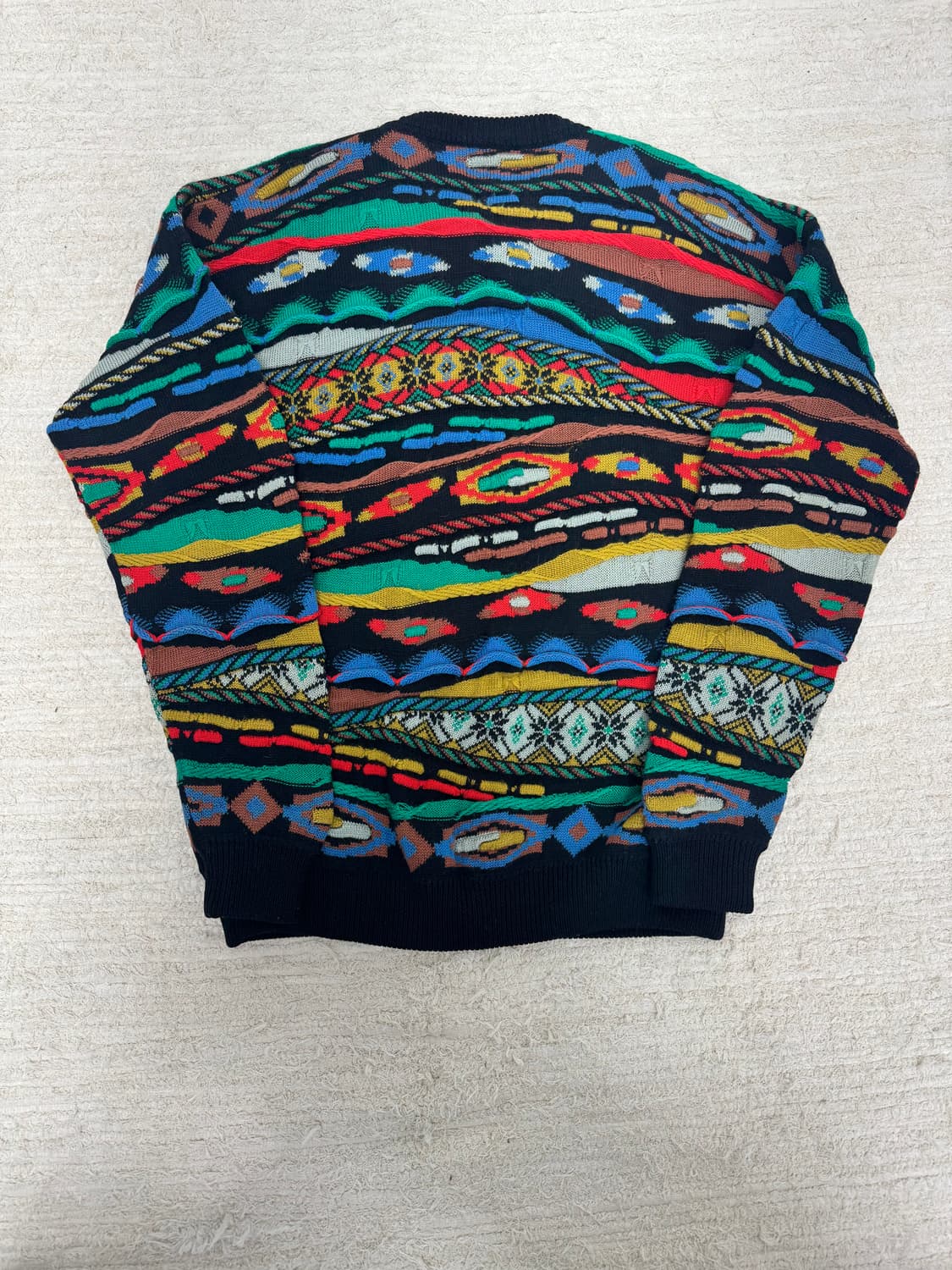 •Vintage GECCU 멀티컬러 니트 가디건 상품이미지2