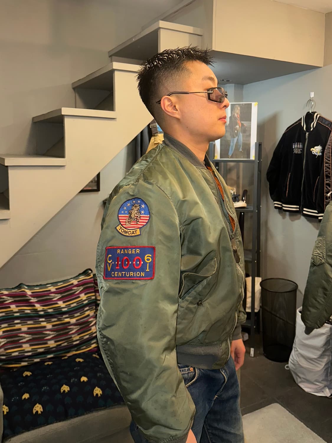90’s Alpha Industries USA patch flight 상품이미지3