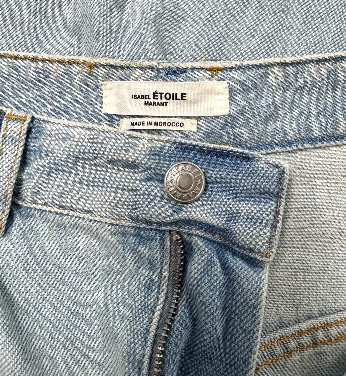 ISABEL MARANT 이자벨마랑 다트 디테일 컷오프 밑단 와이드 데님 상품이미지7