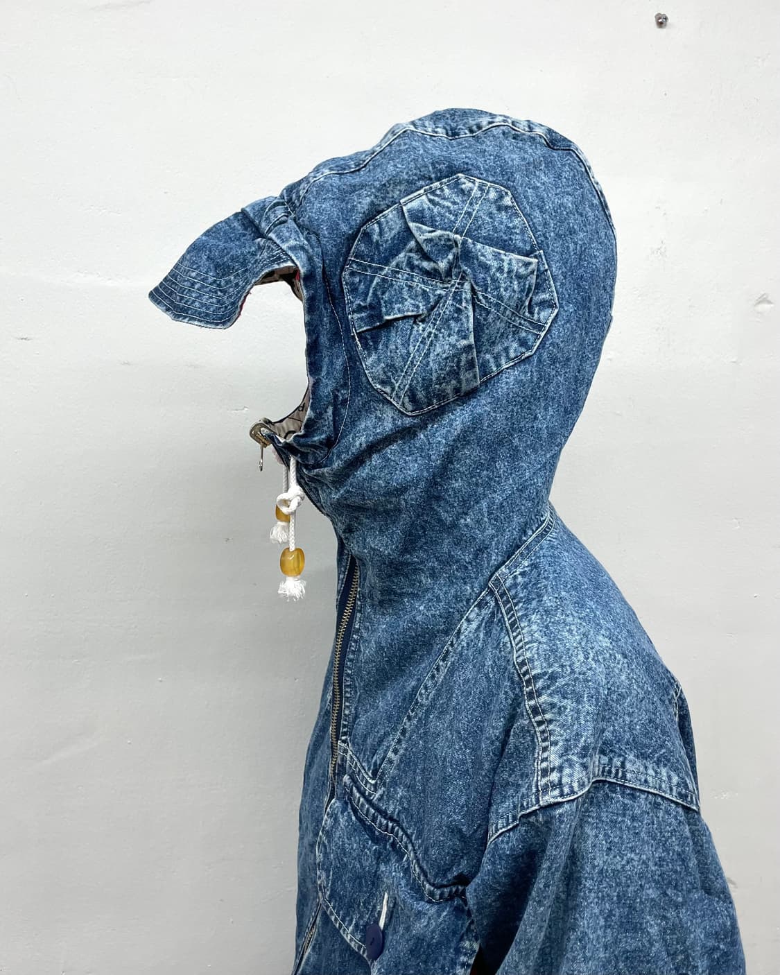 Highneck Pocket Reversible Denim Jacket 상품이미지4