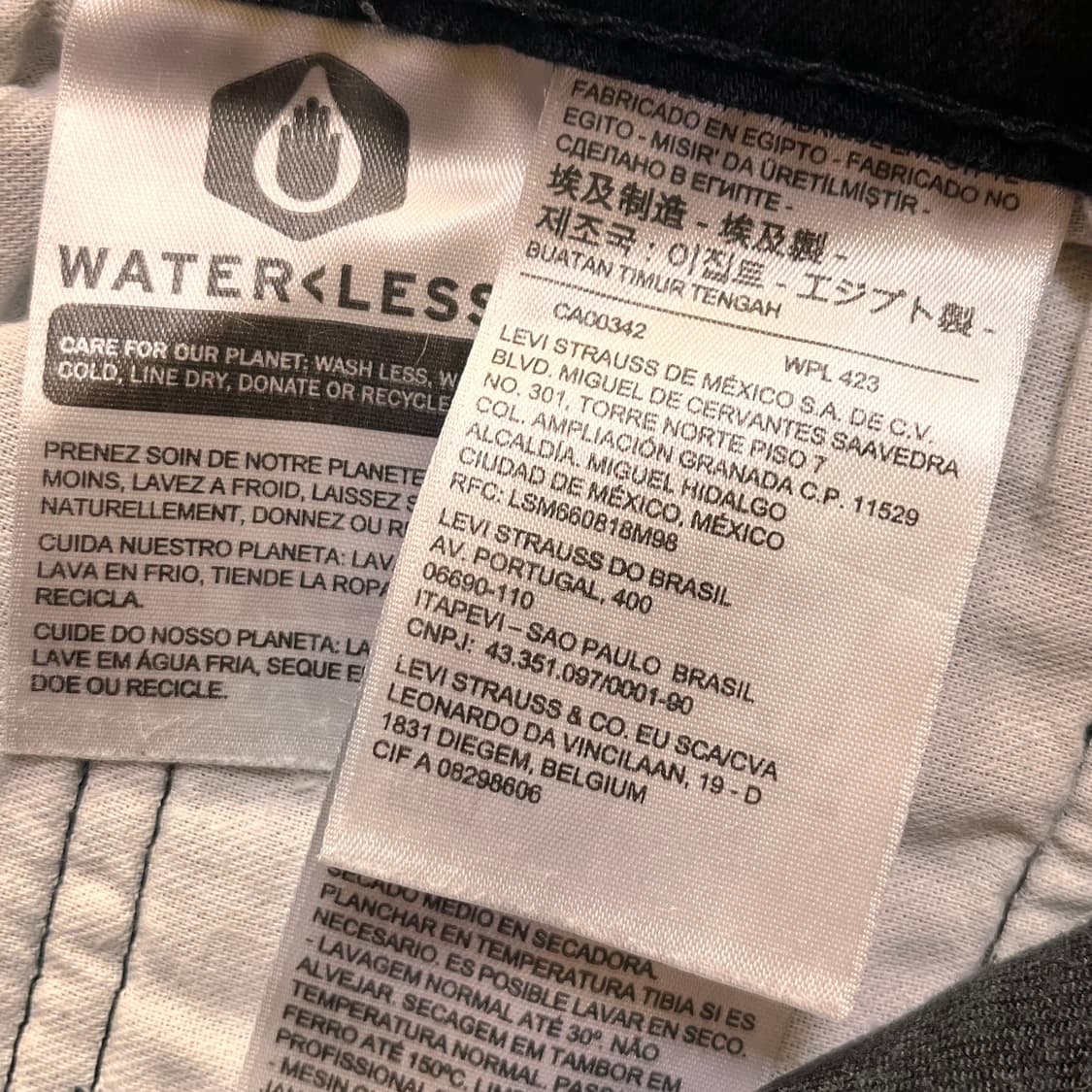 리바이스 502 블랙진 데님팬츠 W36 L32 상품이미지5