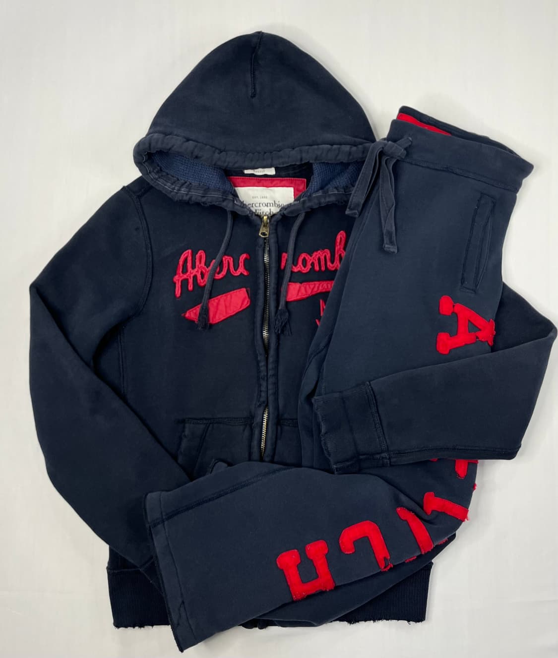 아베크롬비 네이비 후드집업 트레이닝복 세트 상품이미지1