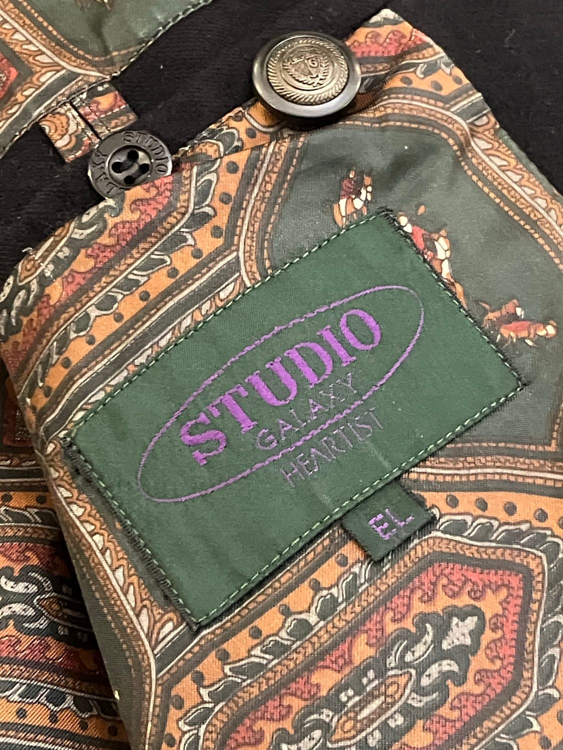 90s 아즈텍 나바호패턴 스웨이드 봄버자켓 상품이미지7