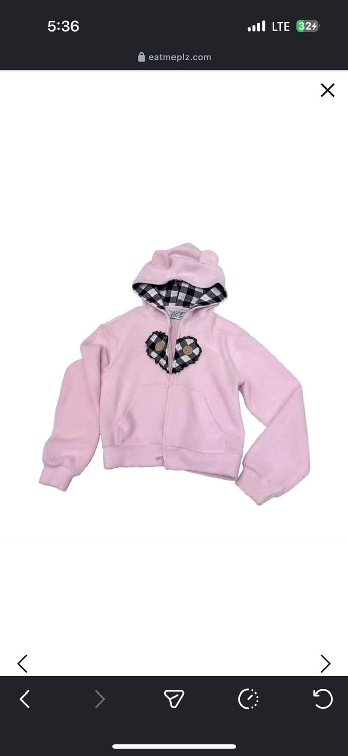 [eat me plz] 잇미플리즈 pink bear hoodie 상품이미지1