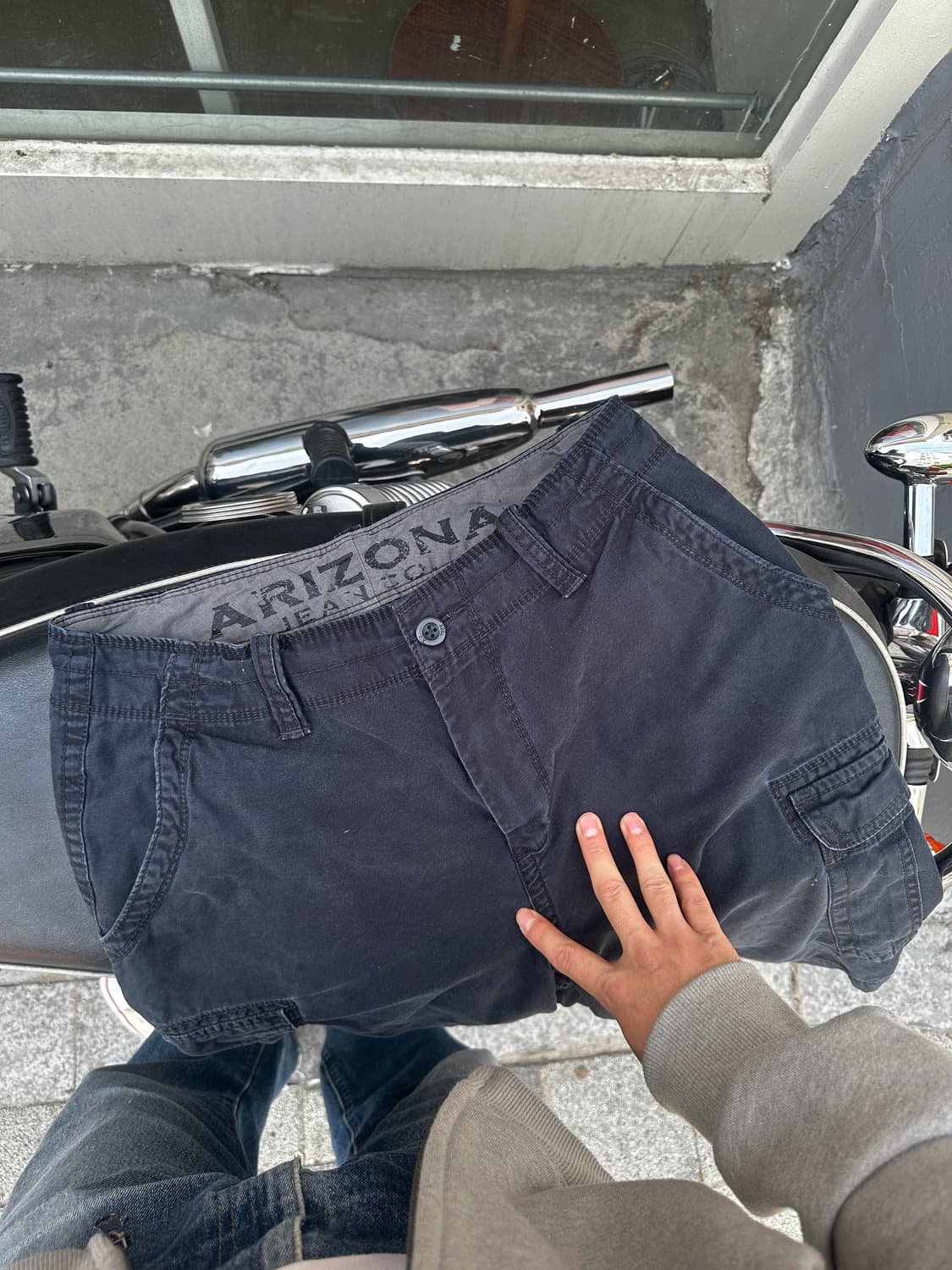 Arizona Jeans Co Navy Cargo Shorts 상품이미지1