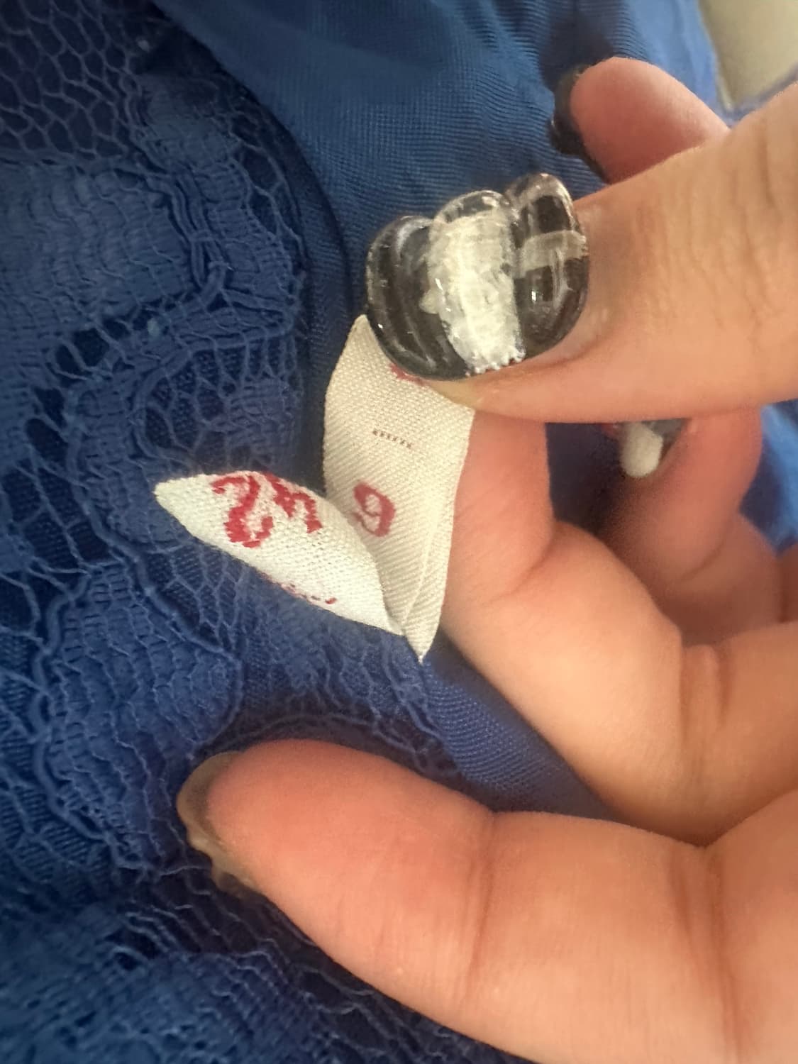 파리빈티지 코발트 블루 레이스 자켓  상품이미지2