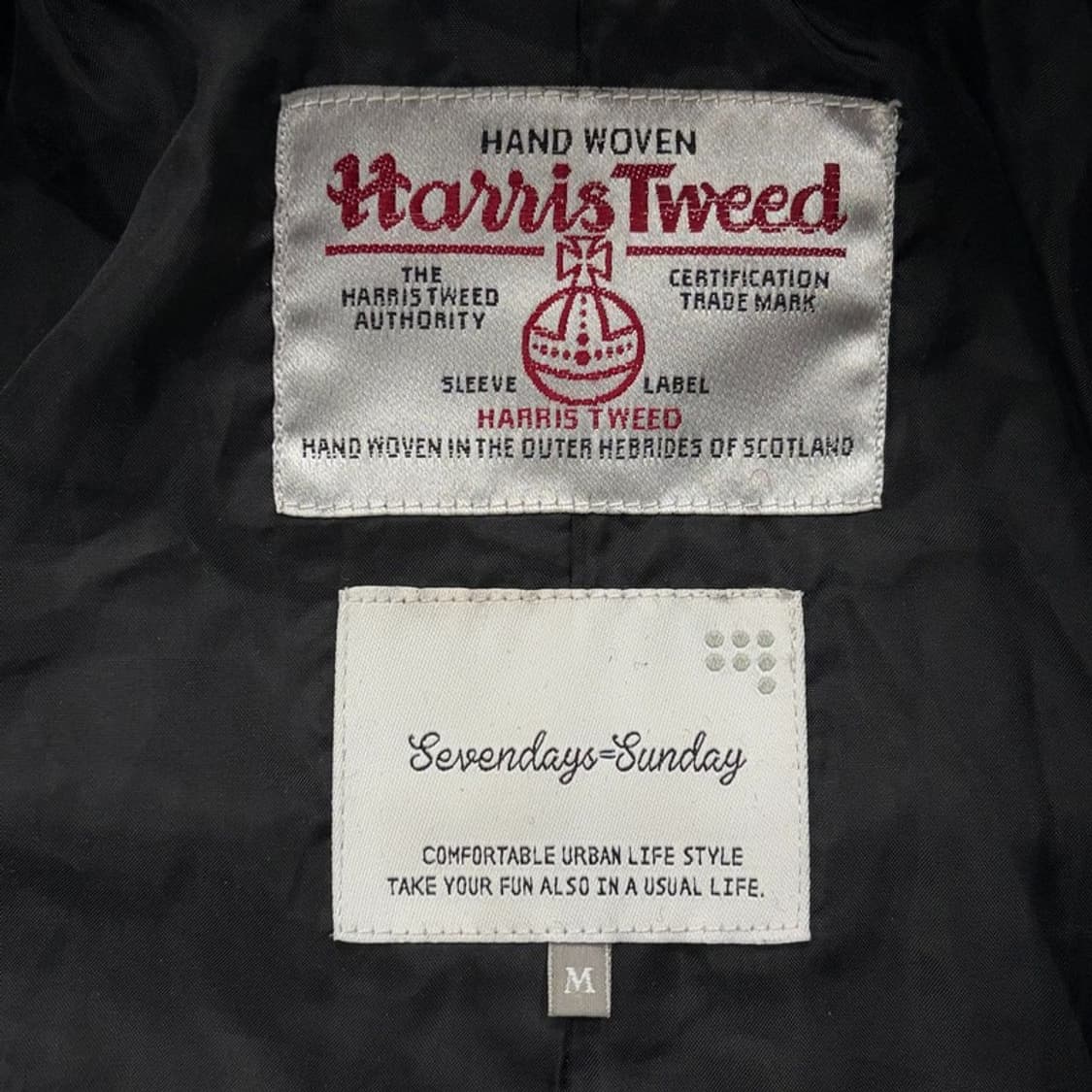 해리스트위드 체크 더플 코트 v2669 상품이미지7