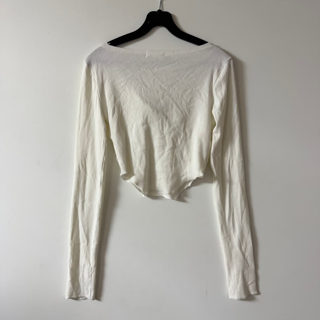 새상품 여자 프릴 크롭 긴팔티 상품이미지5