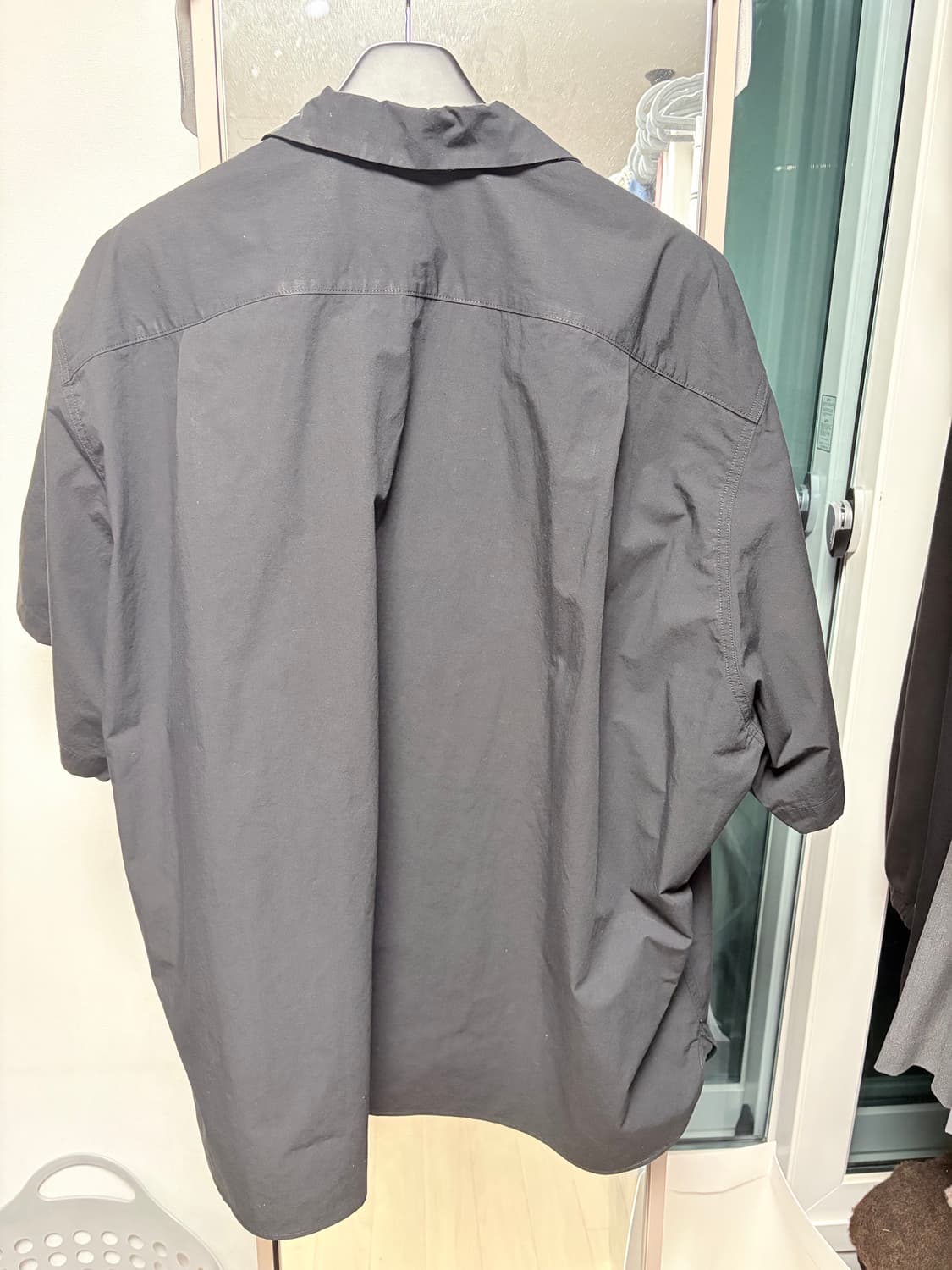 Sillage 블랙 오픈 칼라 반팔 셔츠 F사이즈 상품이미지2
