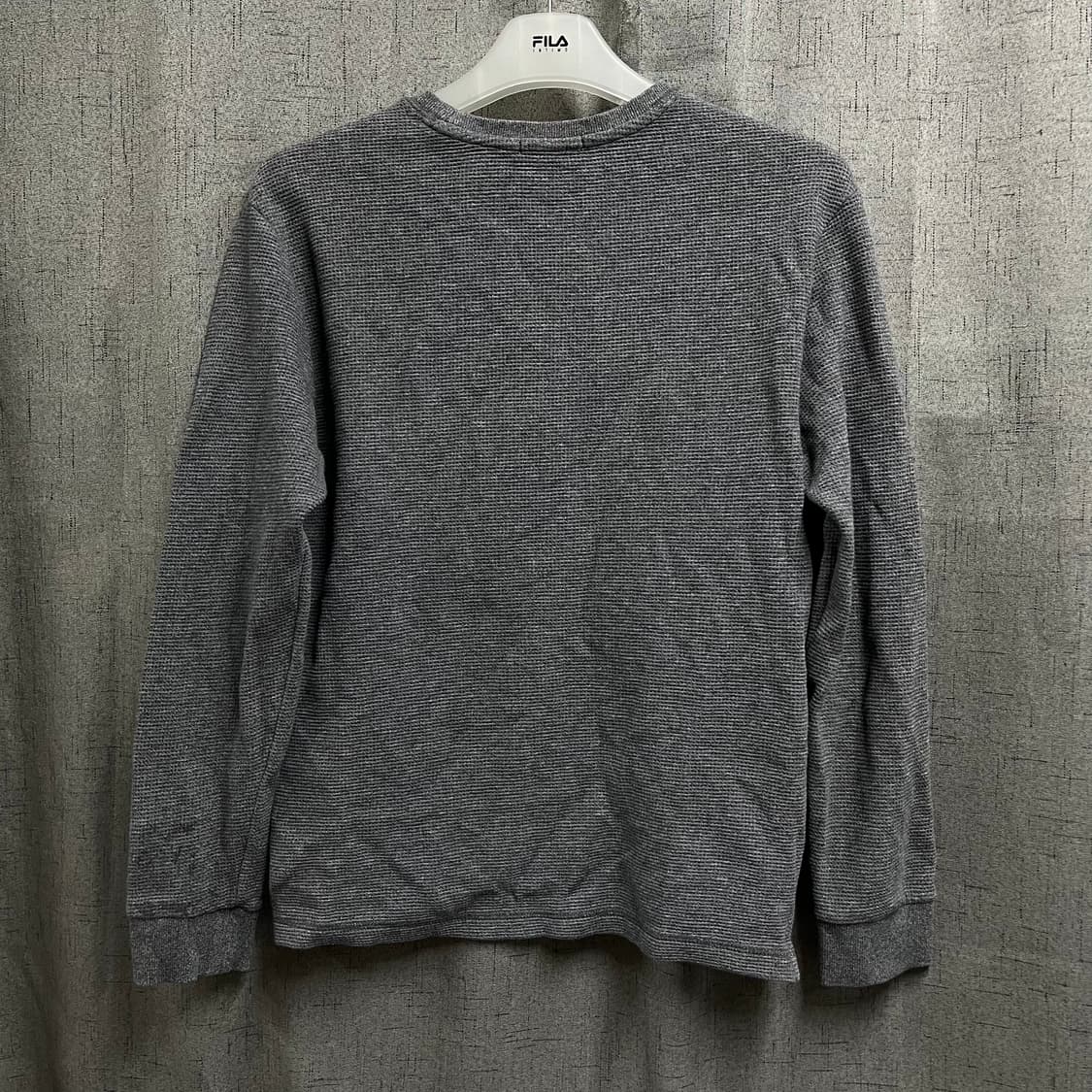 헤지스 그레이 긴팔 면 맨투맨 티셔츠 100 상품이미지4