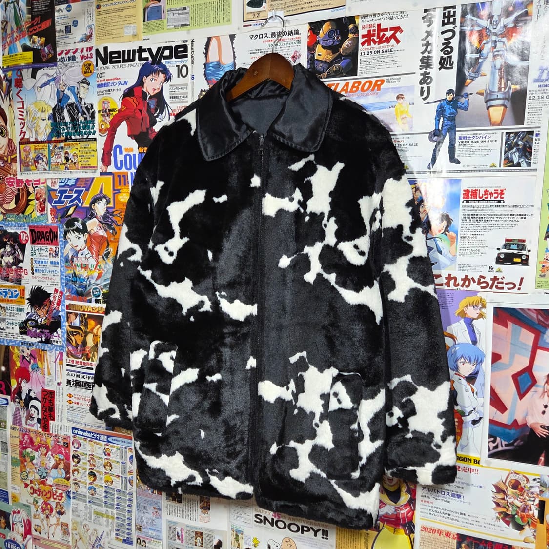 빈티지 리버시블 얼룩무늬 퍼 자켓 상품이미지2