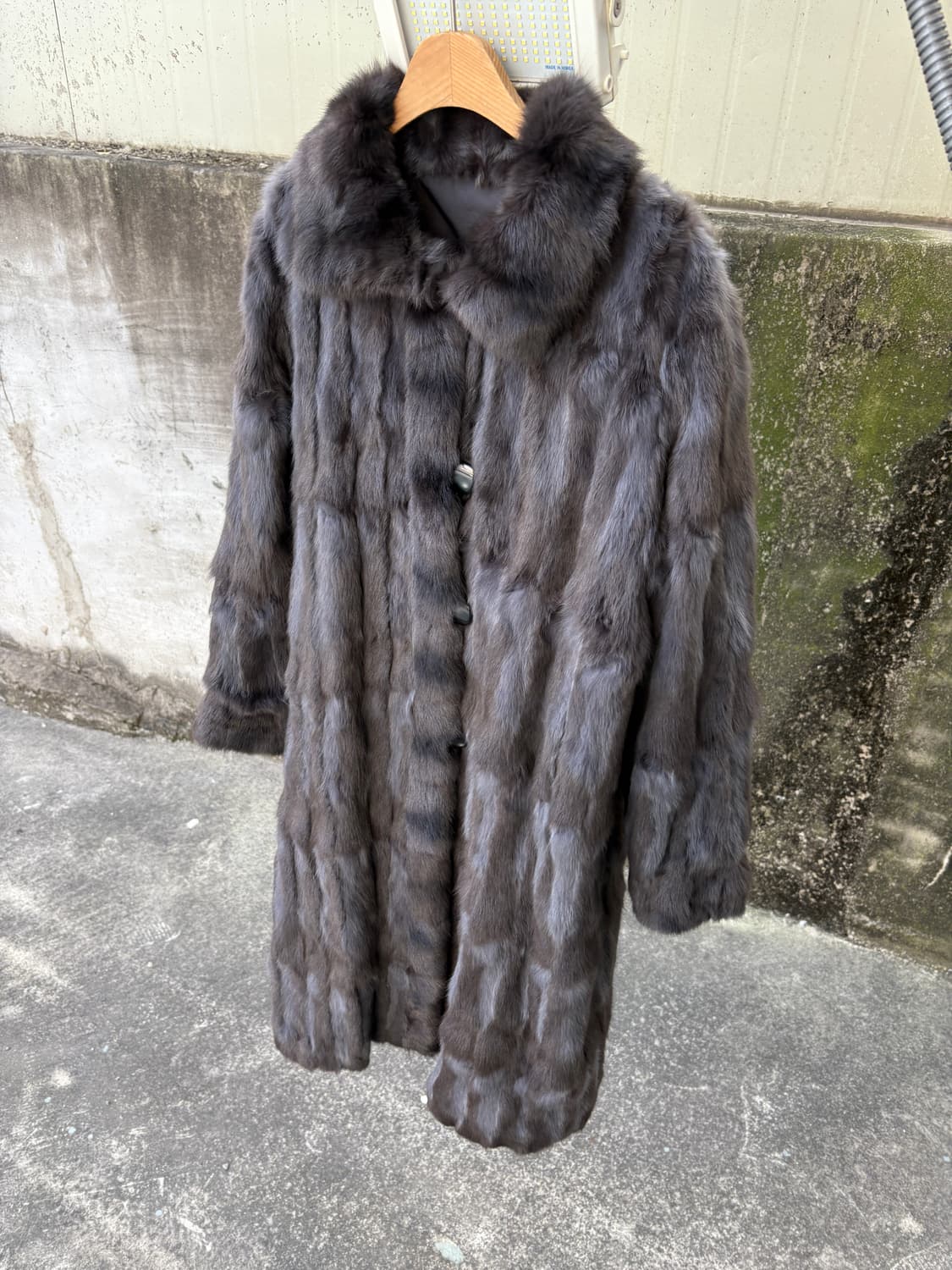 러시아산 리얼 실크&스쿼럴 퍼 코트 (양면) 상품이미지4