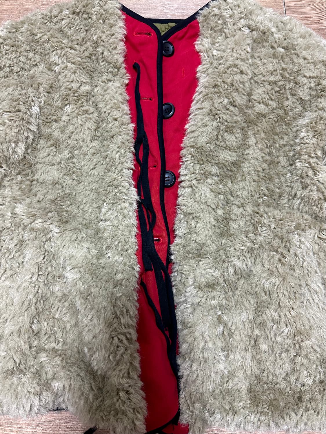 파르티멘토 리버시블 퀼팅 자켓 카키 (단종/정가13만원대) 상품이미지3