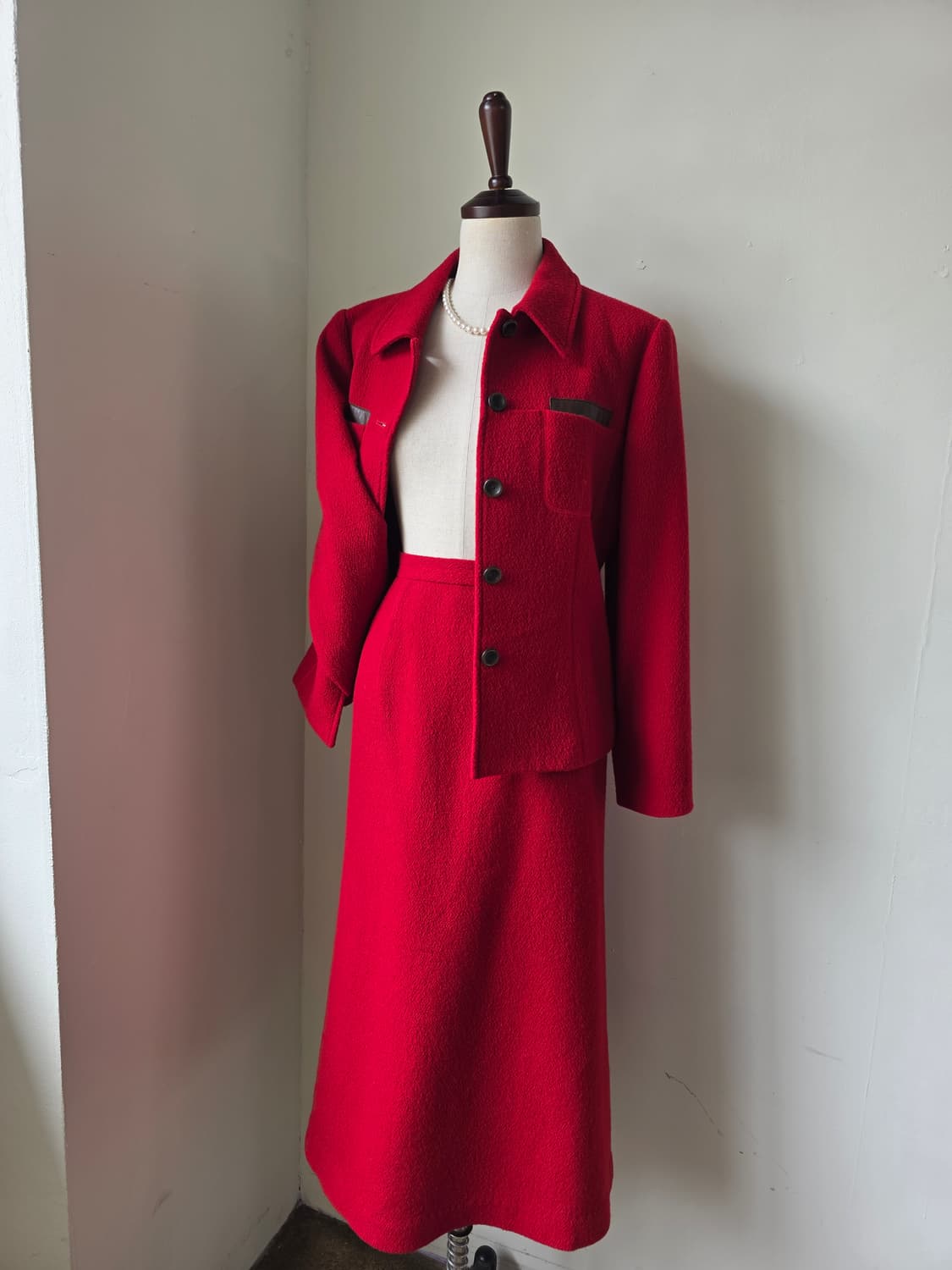 레드 울 트위드 셋업 상품이미지1