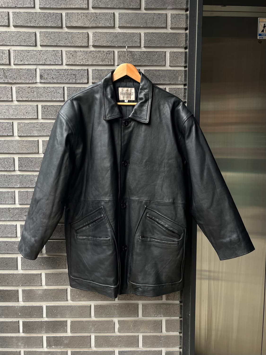 90s lambskin 양가죽 미디 자켓 상품이미지1