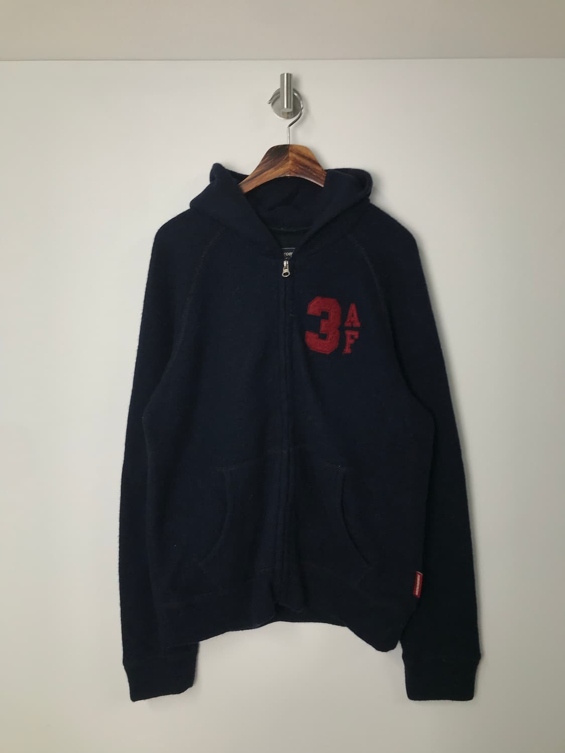 아베크롬비 y2k 와투케 네이비 니트 후드집업 상품이미지2