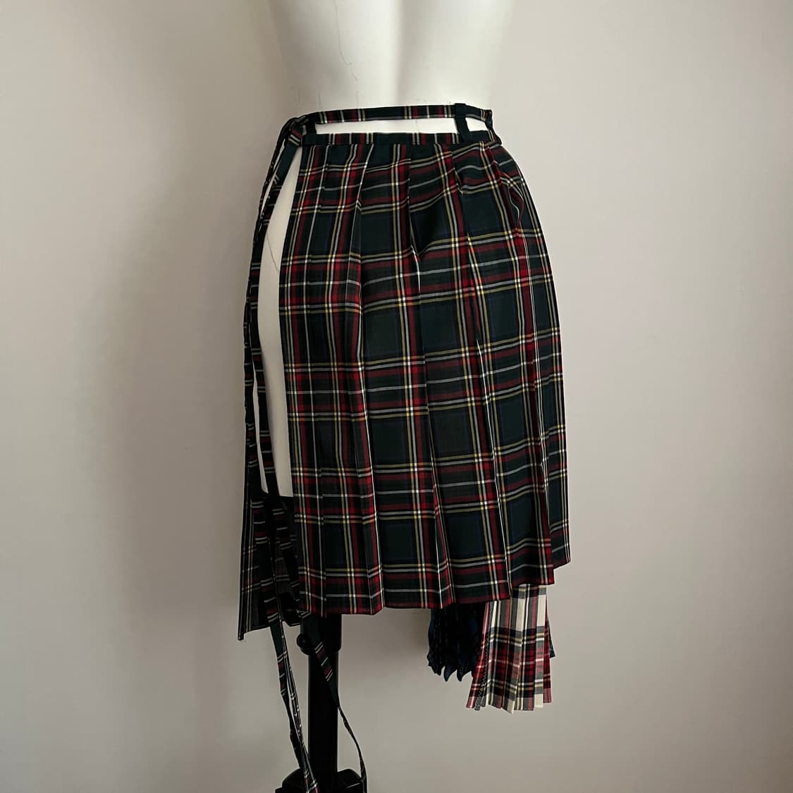 facetasm tartan check wrap skirt 상품이미지3