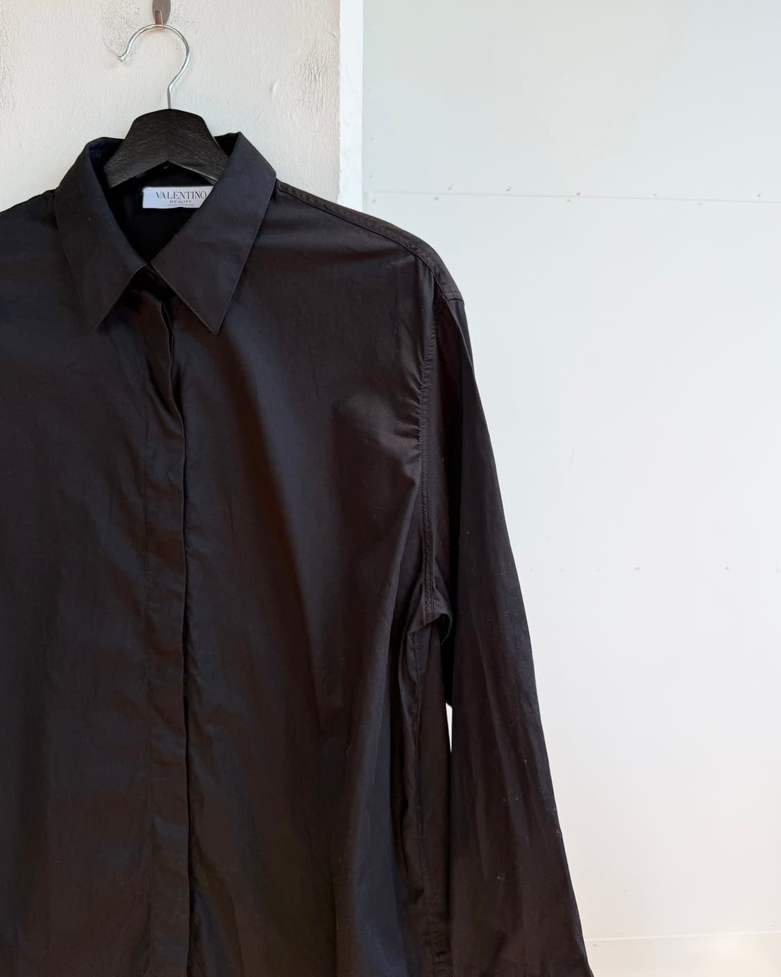 발렌티노 유니폼 블랙 코튼 셔츠  상품이미지5