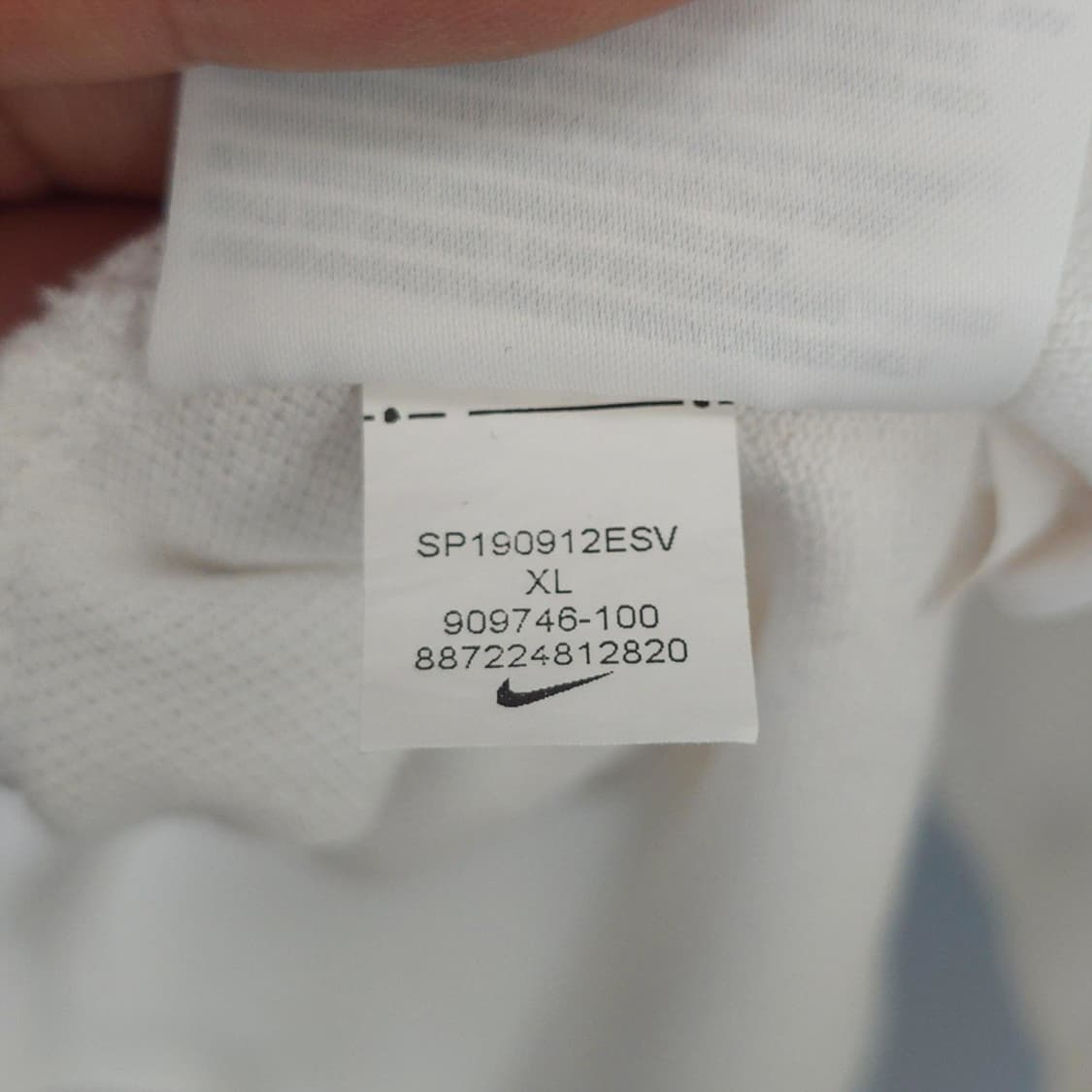 나이키 NIKE 스우시 자수 폴로 반팔 카라티 화이트 XL 상품이미지6