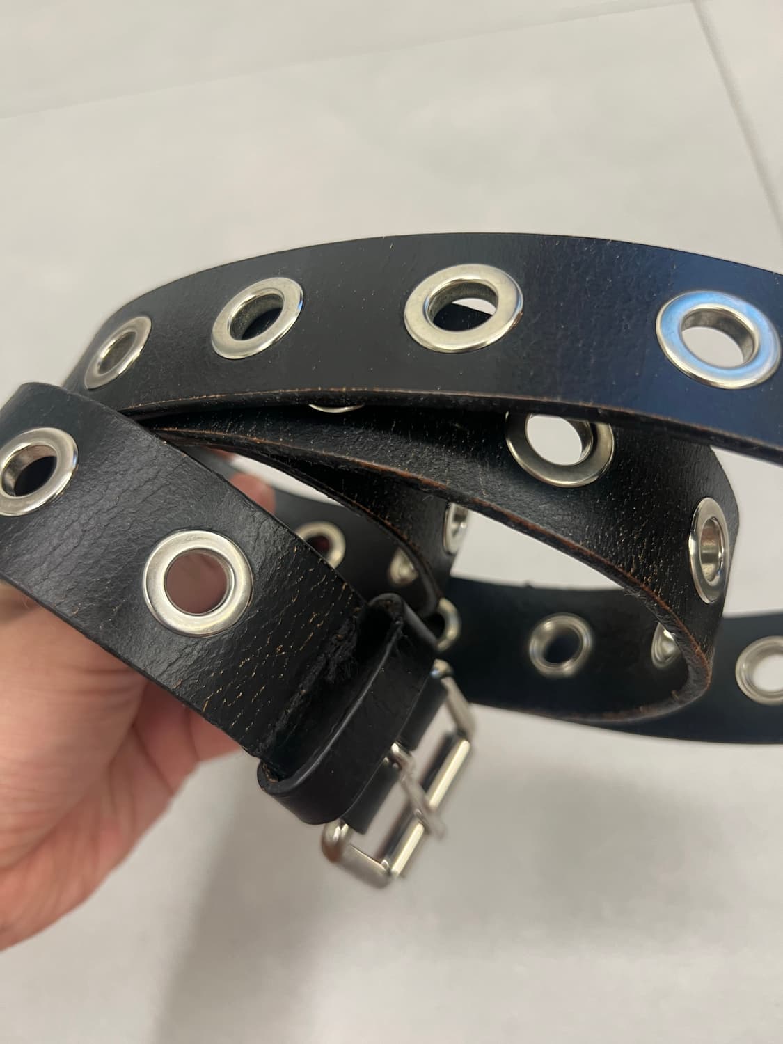 H&M x 이티스 레더 아일렛 레더 벨트 상품이미지5