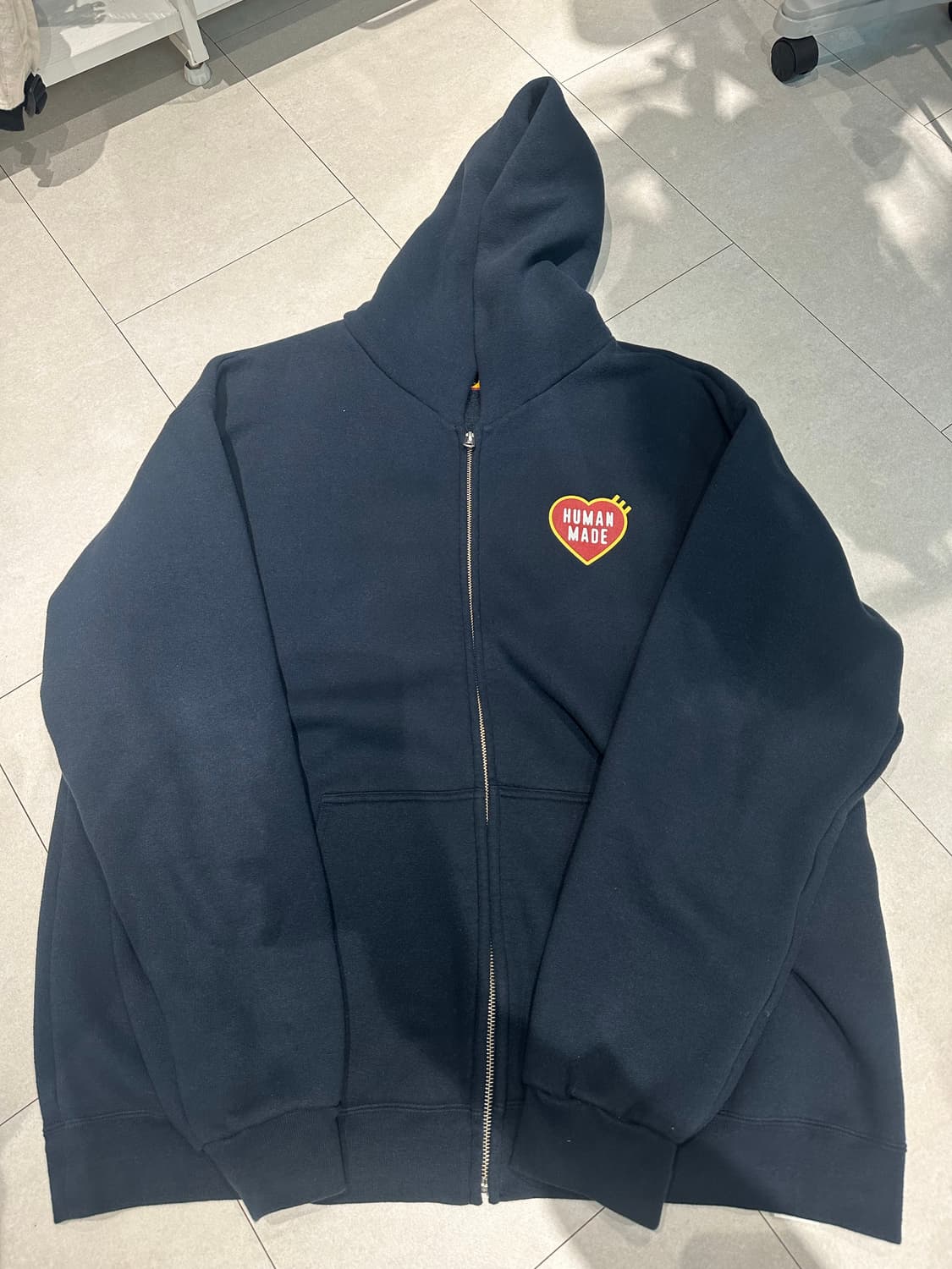 휴먼메이드 후드집업 네이비 XXL 하라주쿠샵 상품이미지1