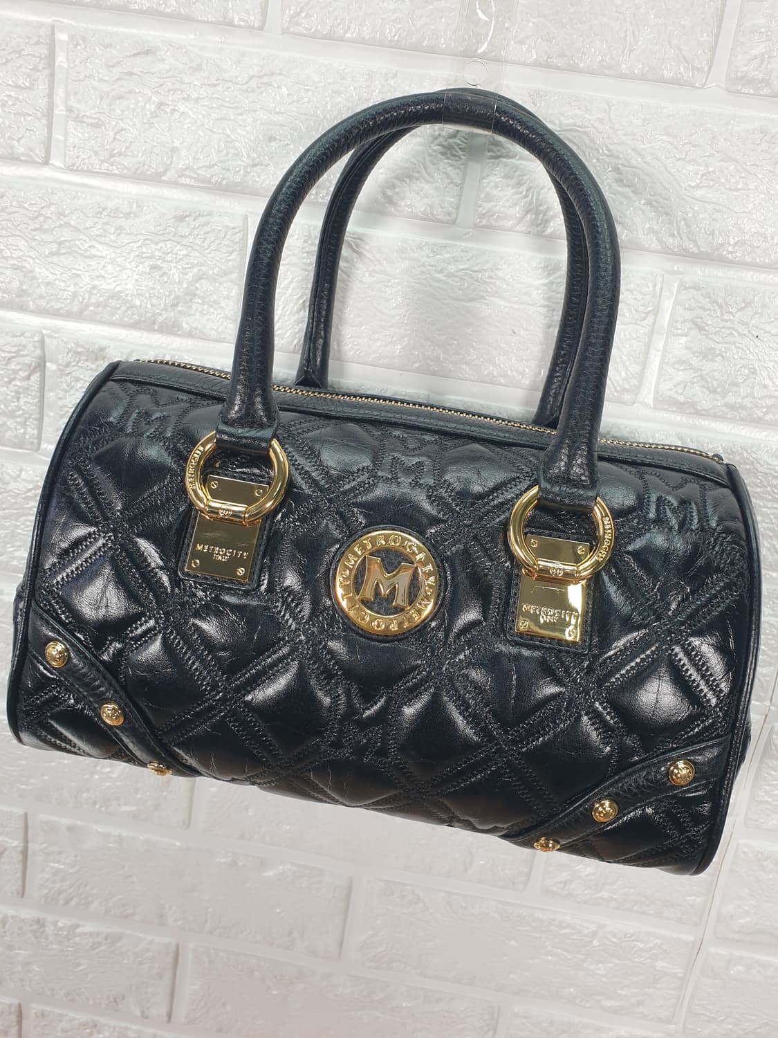 메트로시티 퀼팅 보스턴 토트백 상품이미지3