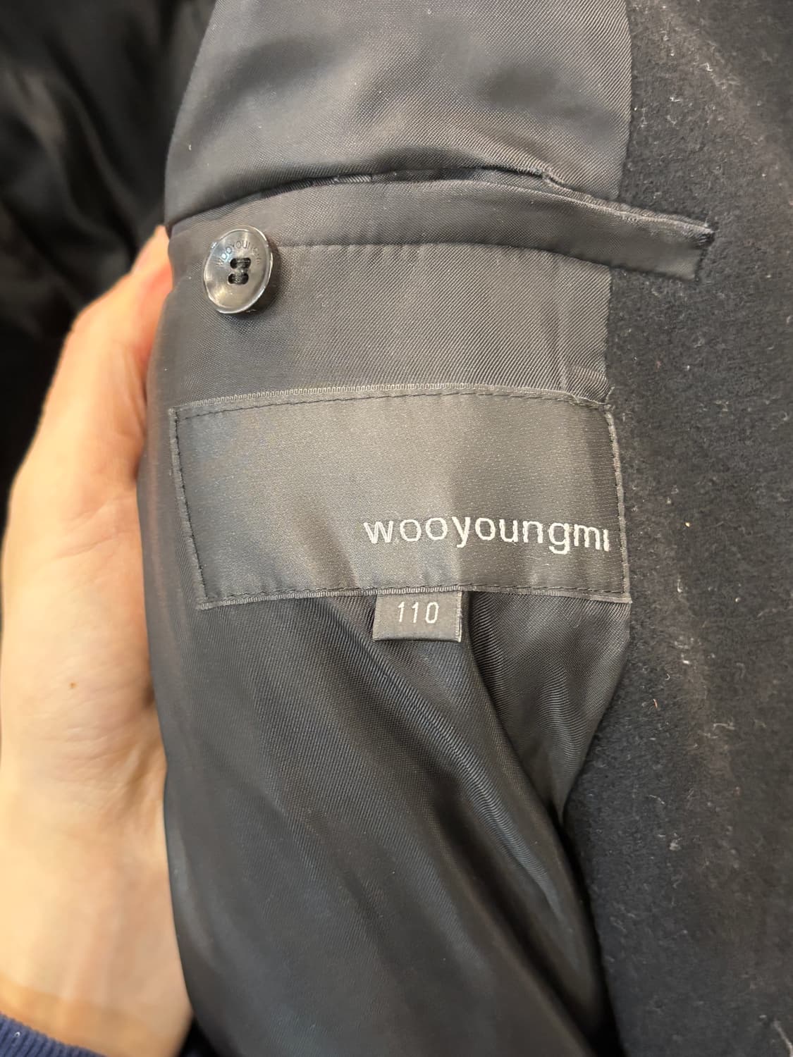 우영미 하이넥 울 자켓 110 상품이미지4