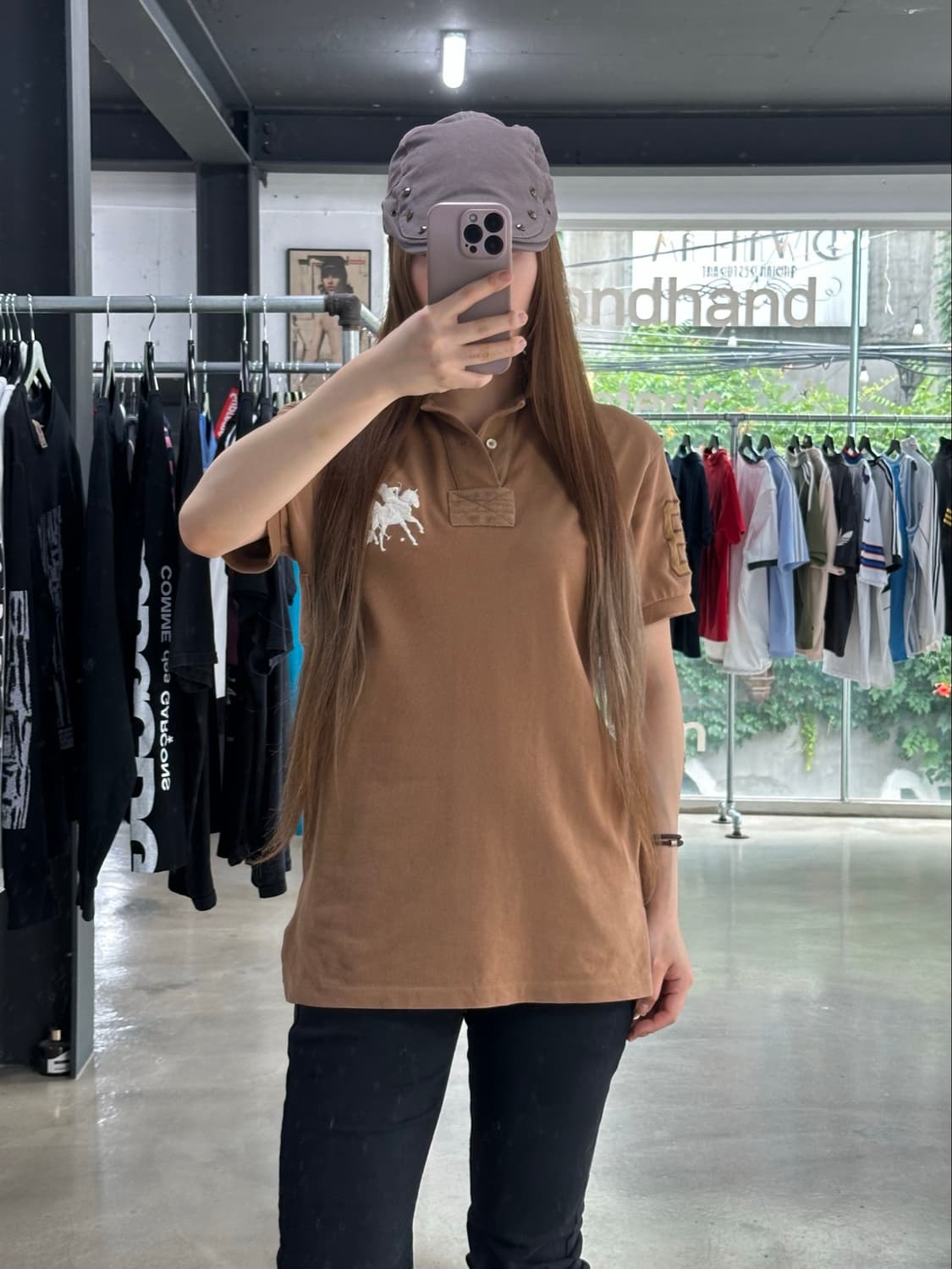 폴로랄프로렌 빅포니 넘버링 커피브라운 Pk반팔티 상품이미지3
