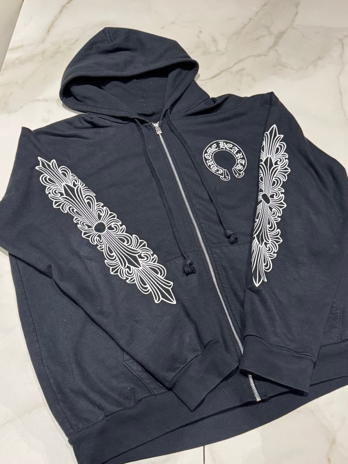 크롬하츠 홀스슈 플로랄 후드집업 XL 상품이미지2