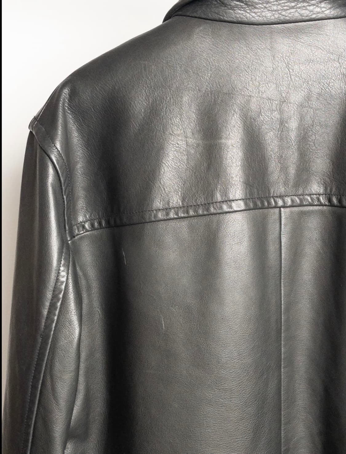 올드갭 레더 카코트 블랙 L 상품이미지8