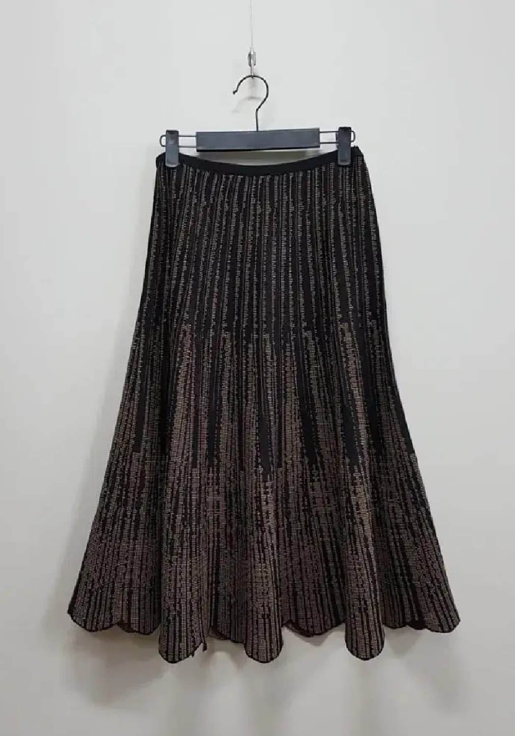 한섬 오즈세컨 O'2nd 물결 밑단 니트 스커트 S 사이즈 상품이미지5