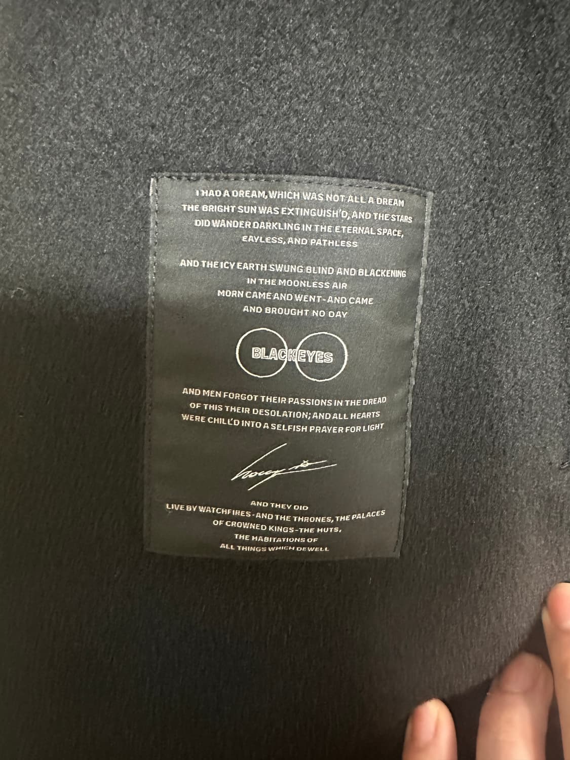 송지오옴므 핸드메이드 더블 코트 상품이미지5