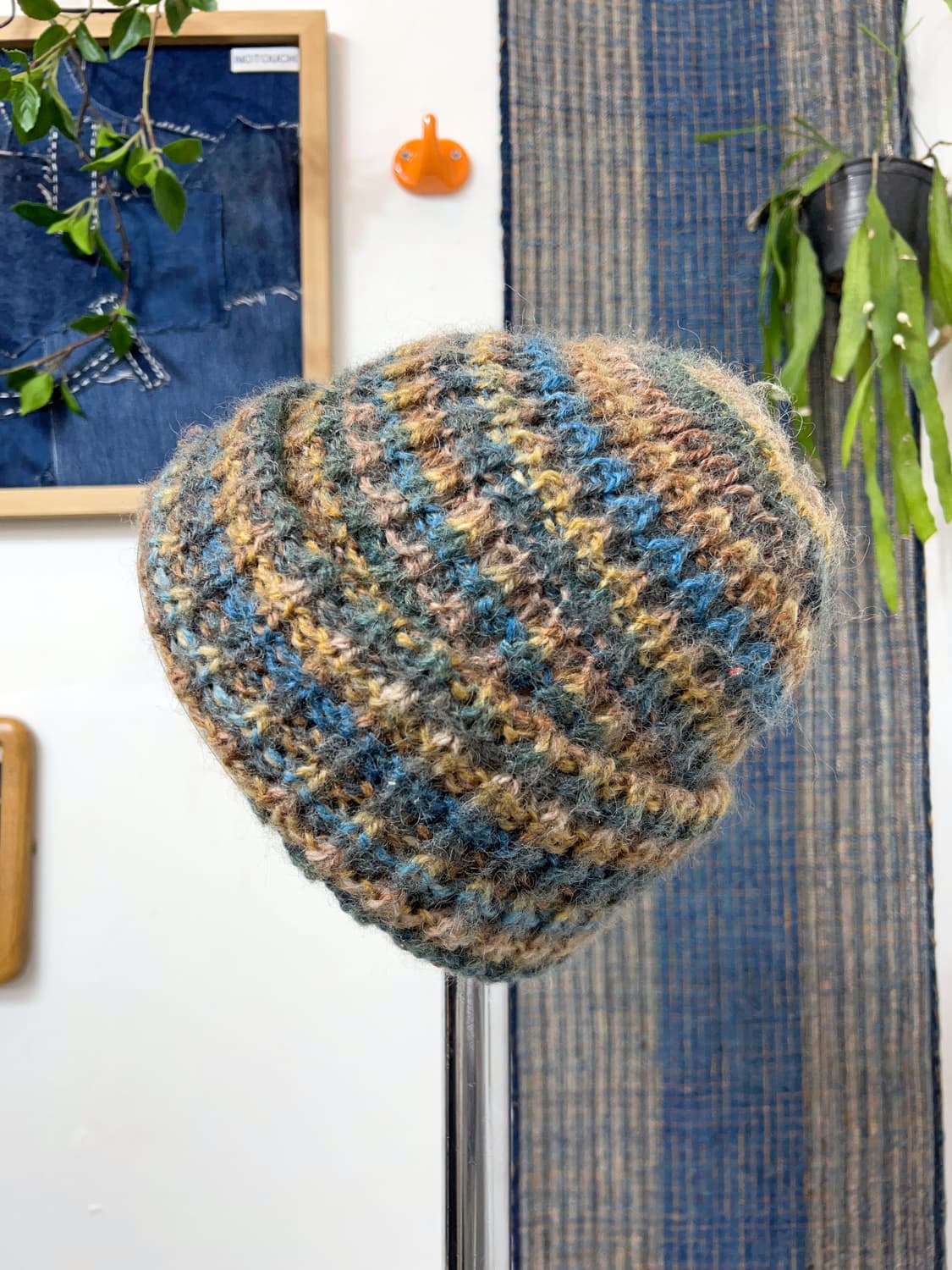 STMICHAEL Multi-Strip Beanie made in ita 상품이미지3