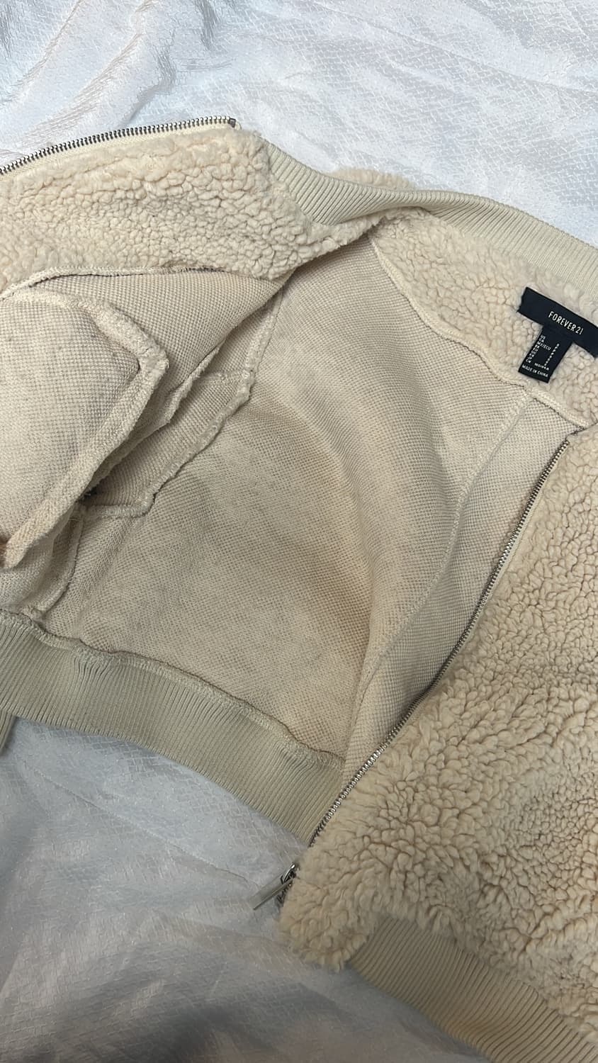 Forever21 양털 후리스 자켓 상품이미지4