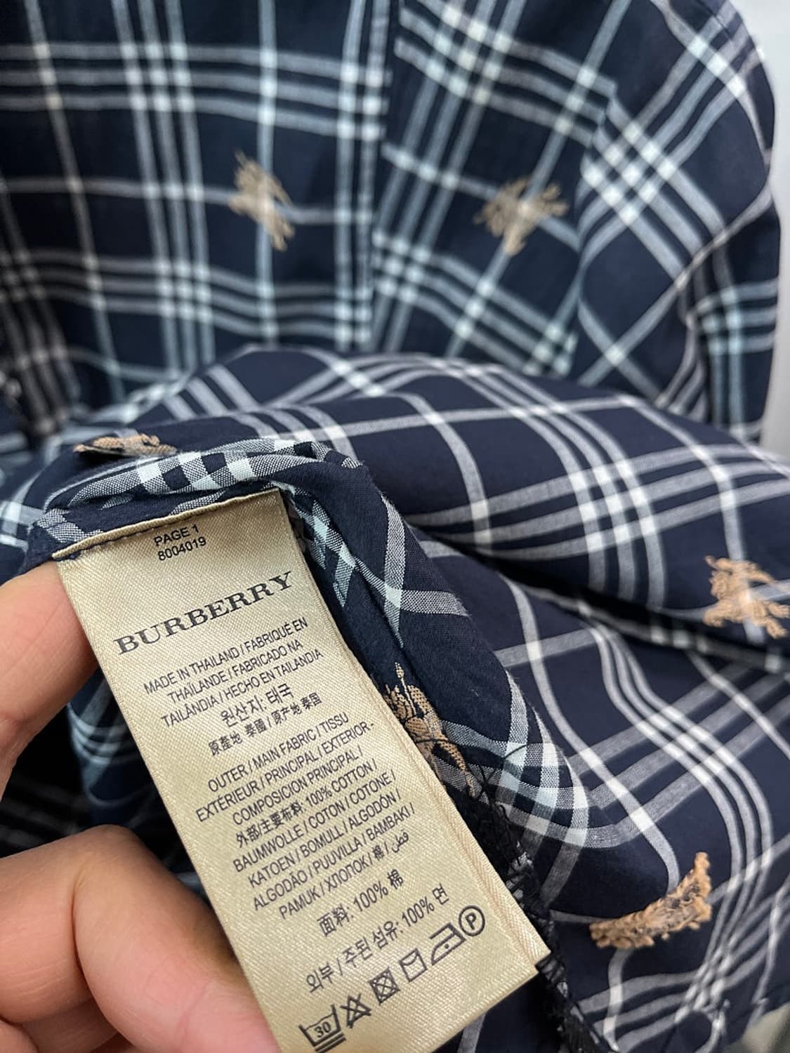 여) 버버리 멀티로고 체크셔츠  상품이미지6