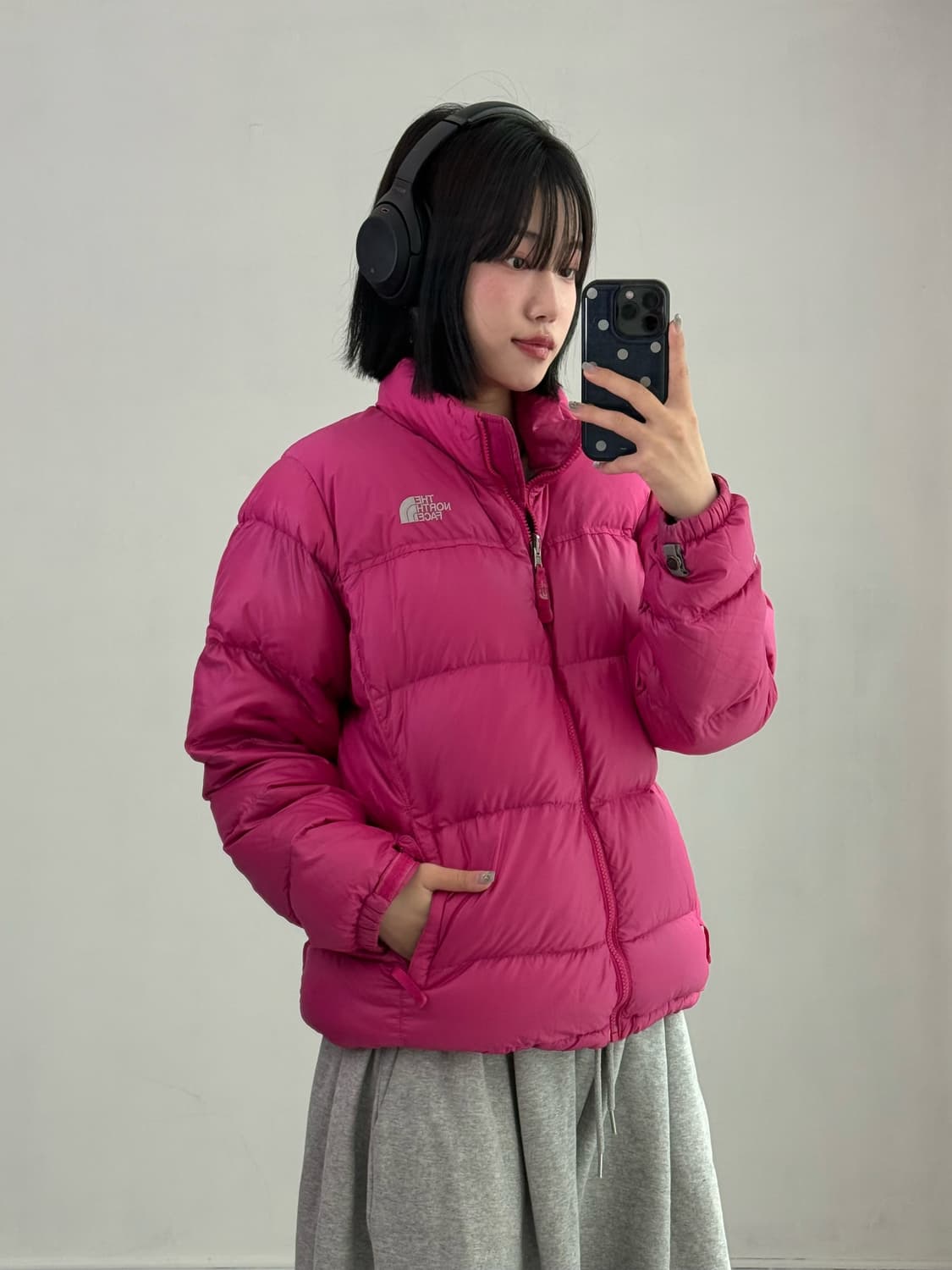 노스페이스 핑크 패딩 상품이미지4