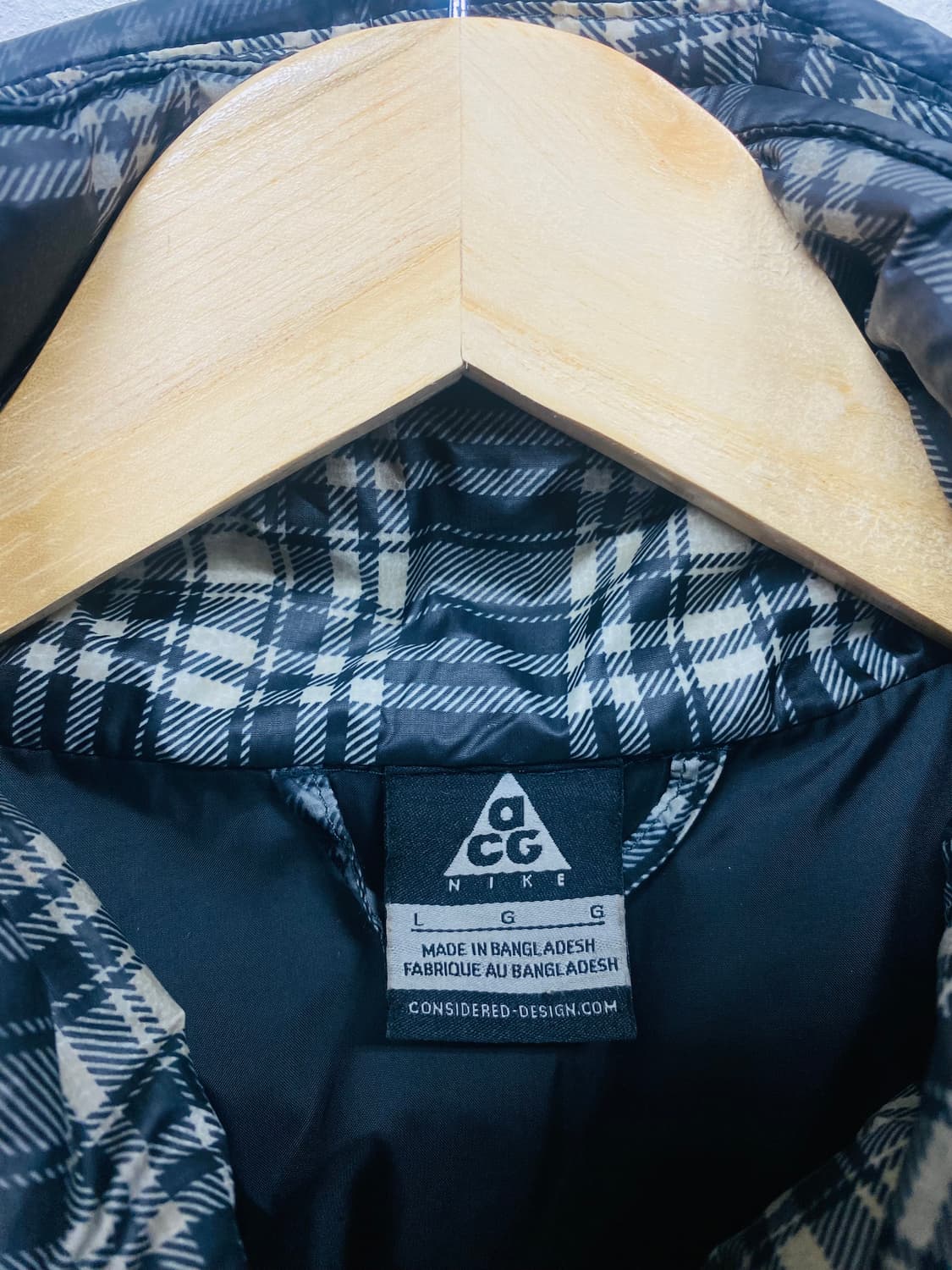  나이키 ACG 체크 구스 점퍼 L 상품이미지4