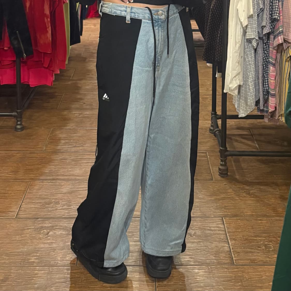 [HI] adidas 커스텀 벌룬 데님팬츠 상품이미지2