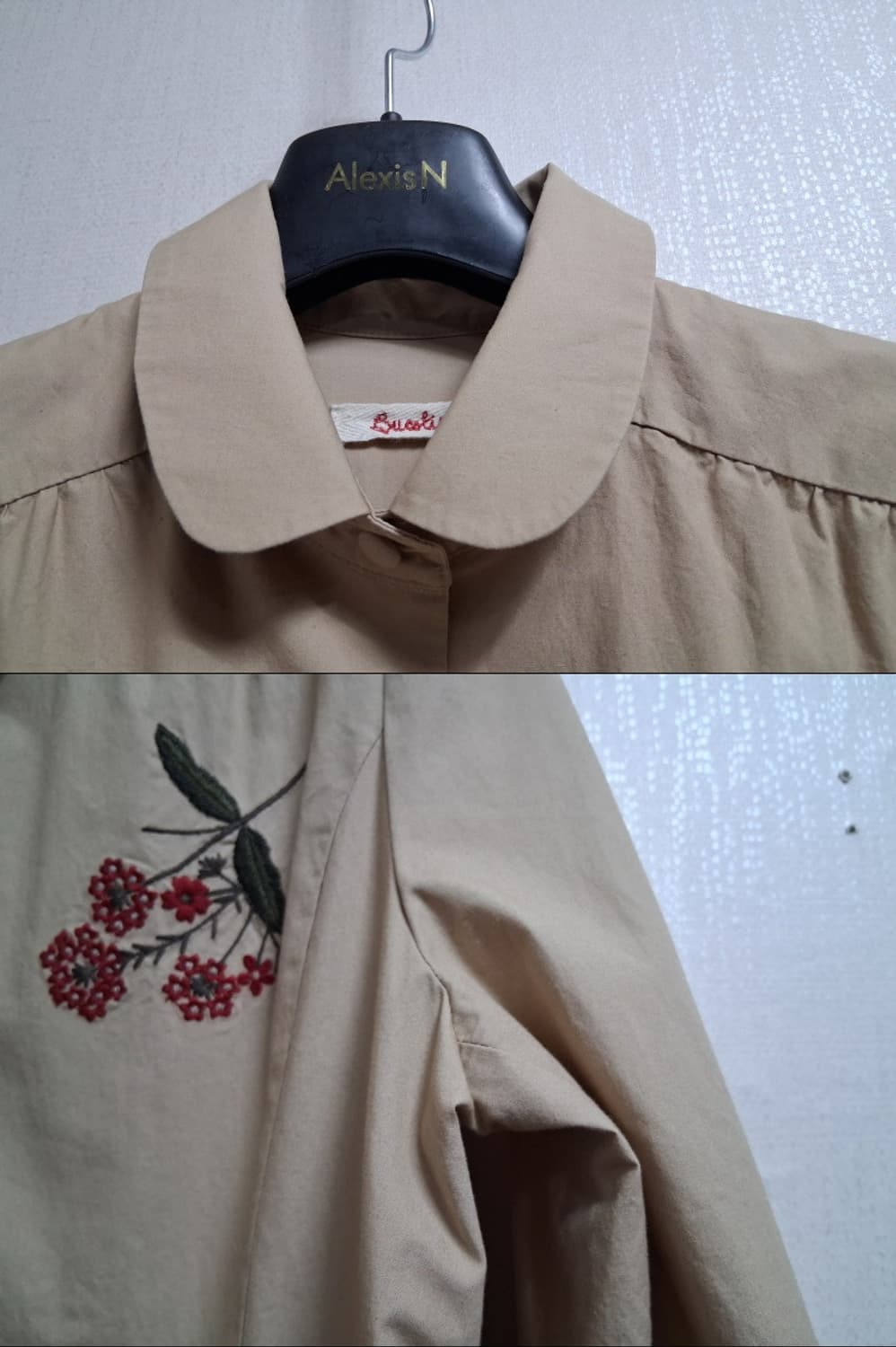 비꼴리끄 꽃자수 면원피스 55 최상의 컨디션 
 상품이미지4