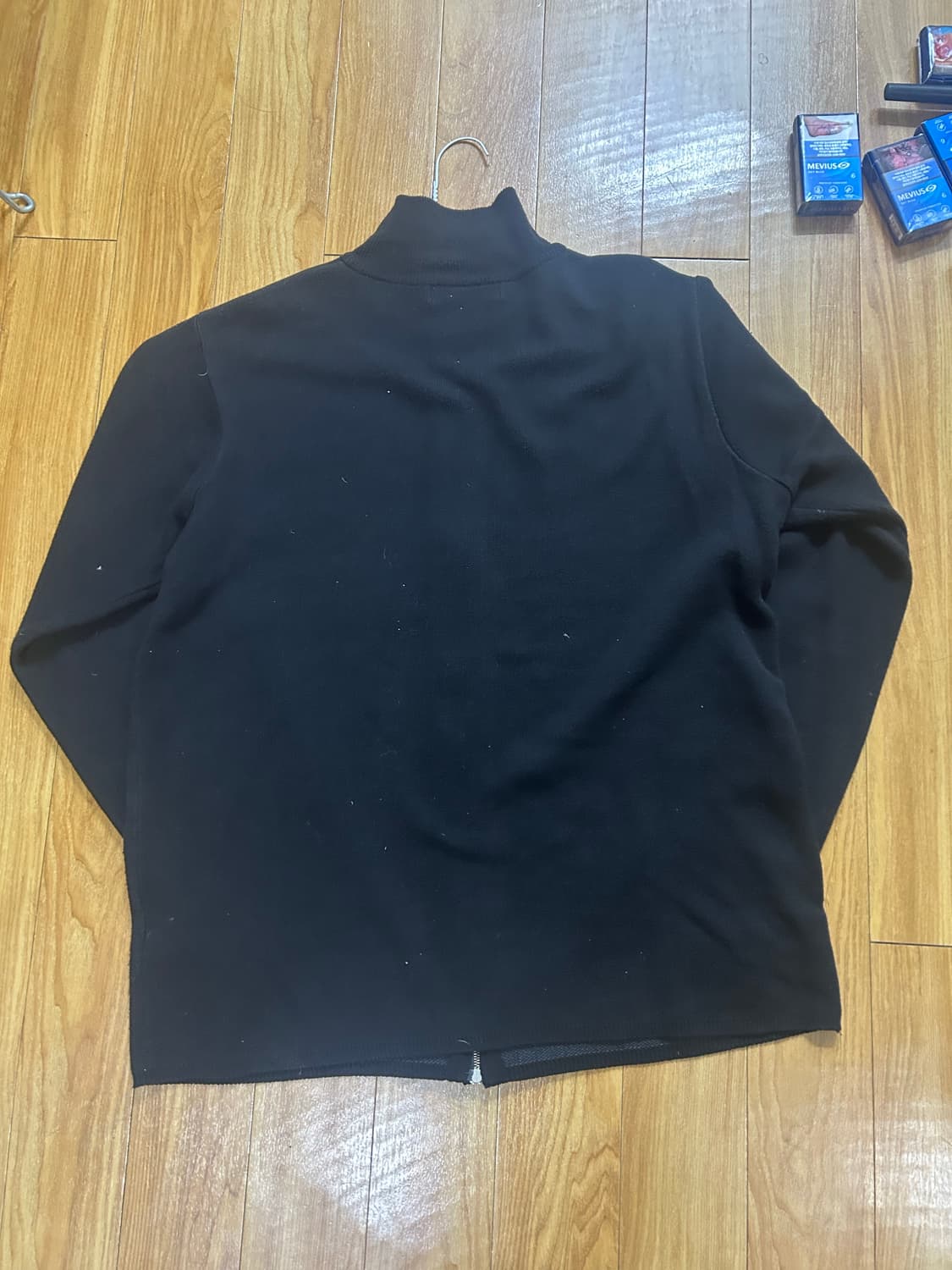 비슬로우 퍼플 니트집업 상품이미지2