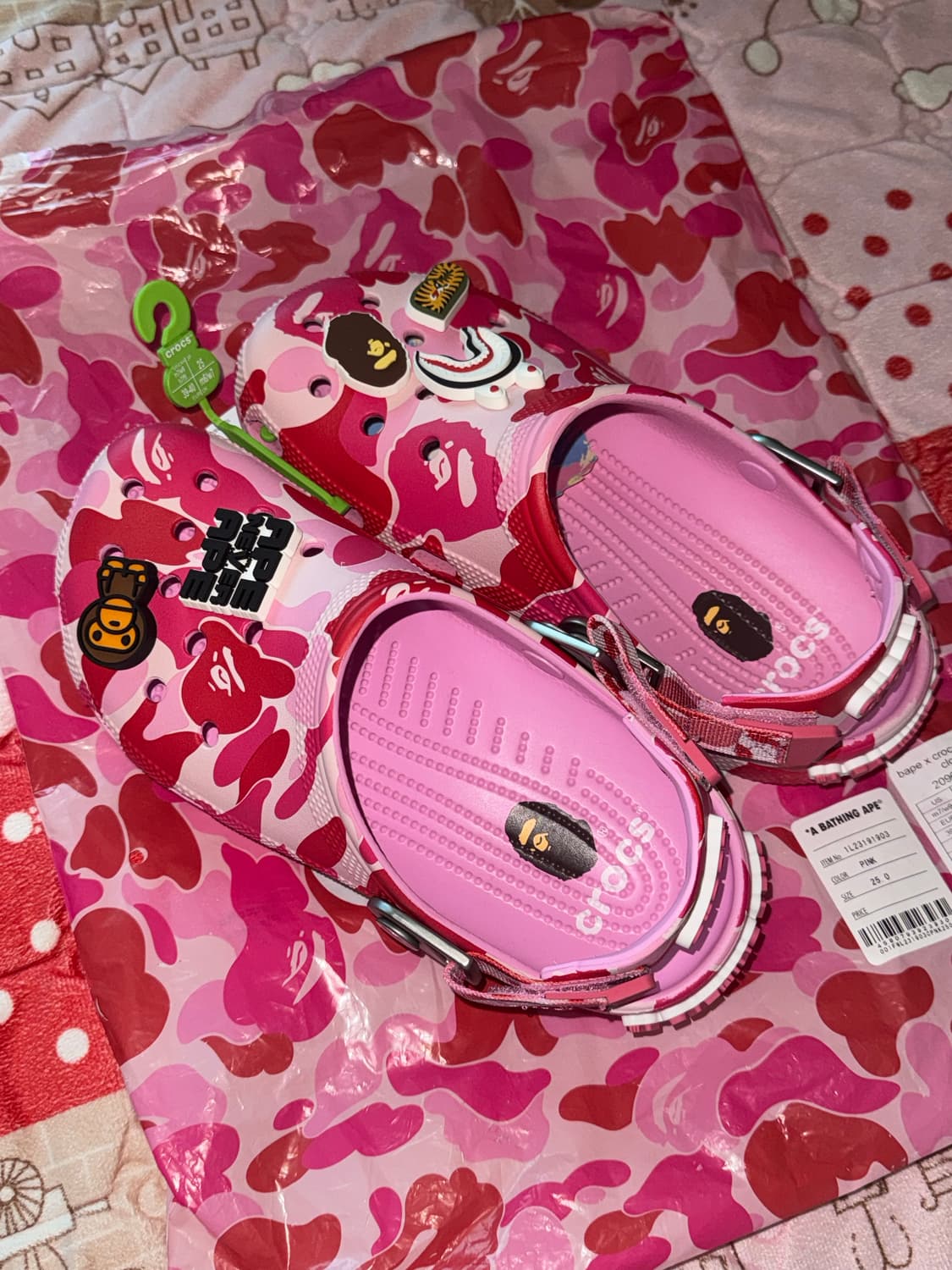 크록스 베이프 핑크 250사이즈 상품이미지3