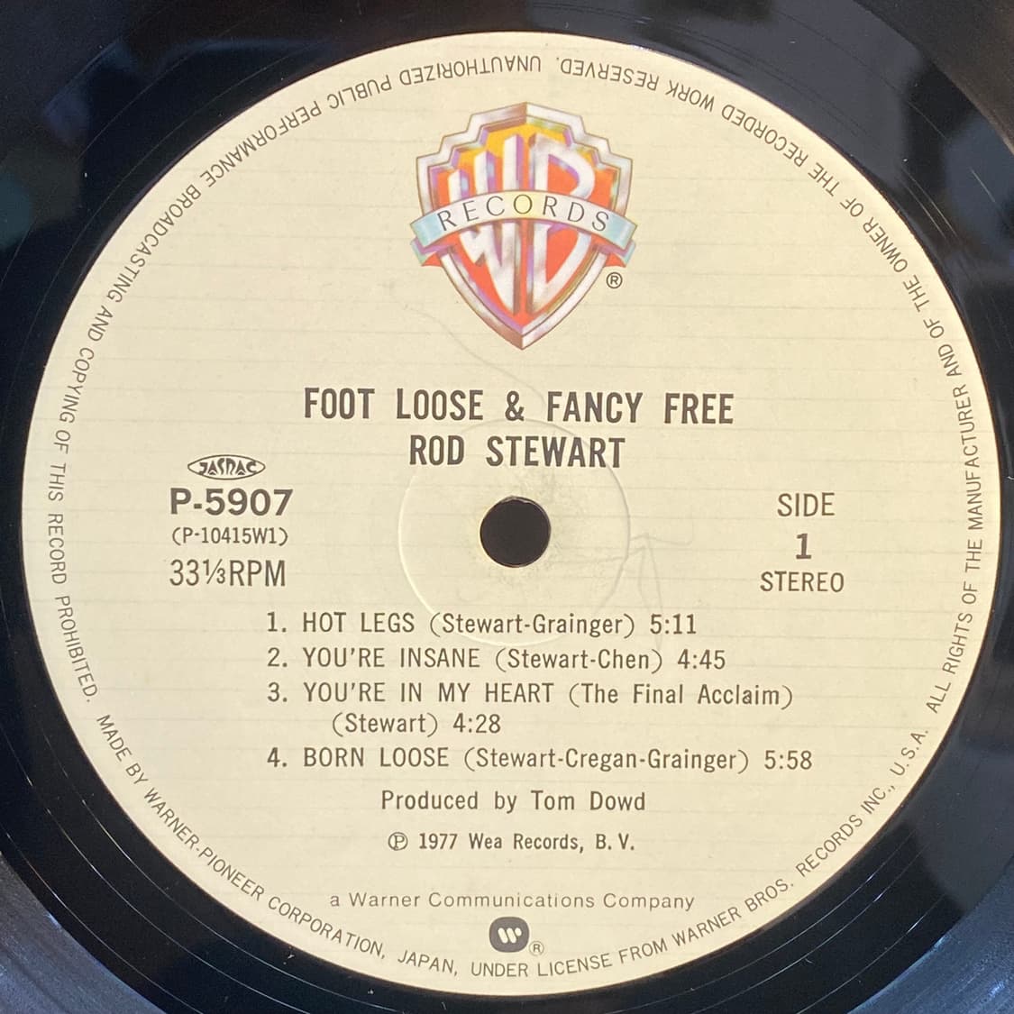 (LP) Rod Stewart -Foot Loose & Fancy Fre 상품이미지4