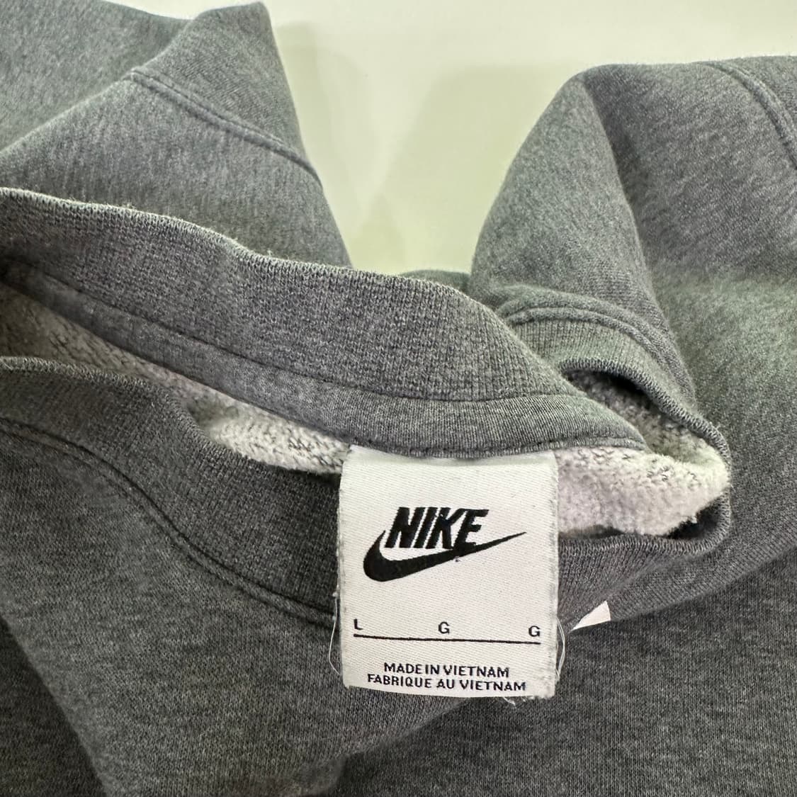 L 나이키 진그레이 오버핏 빅로고 코튼 맨투맨 상품이미지4