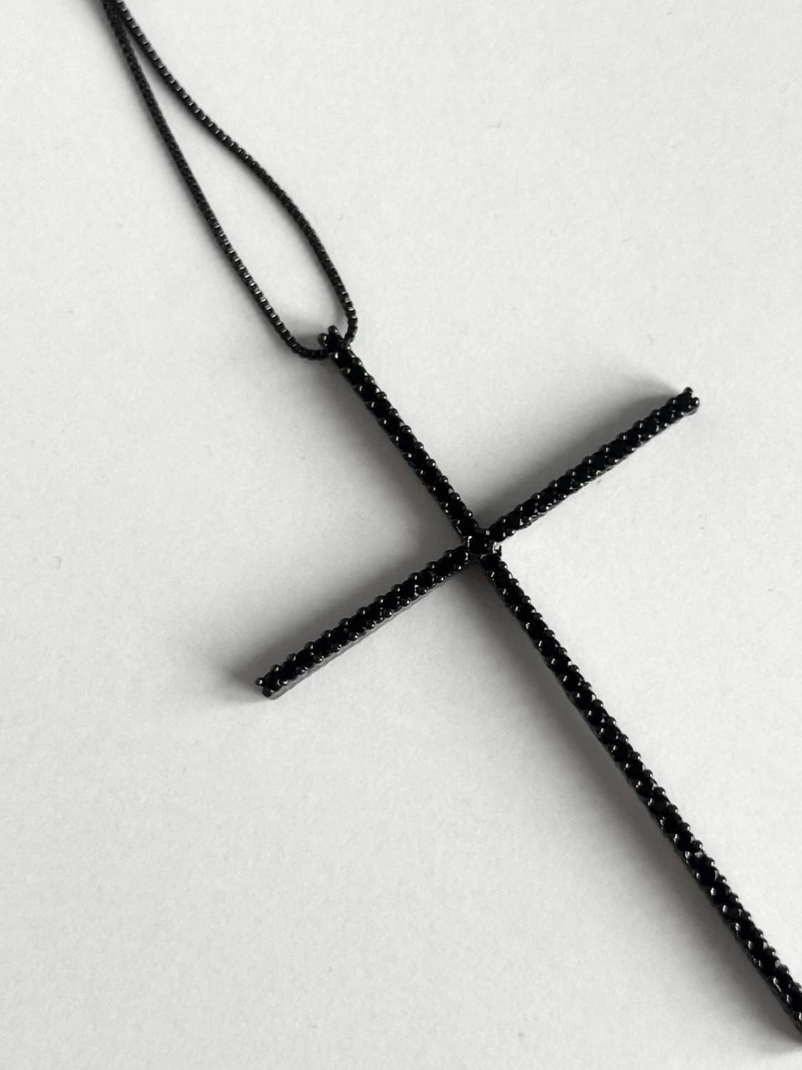 십자가 큐빅 목걸이  상품이미지2