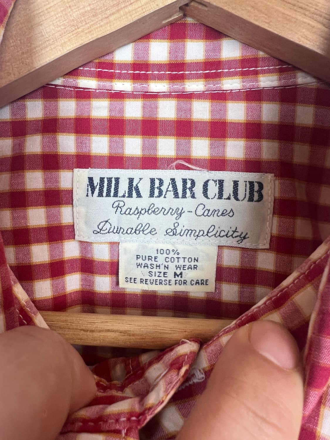Milk Bar Club 체크 셔츠 M 상품이미지3