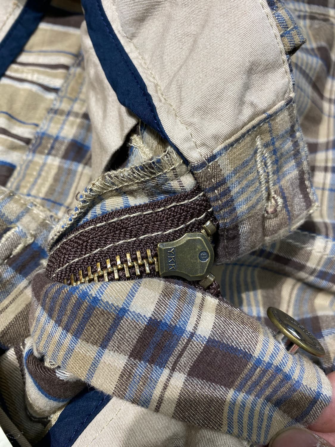 [31] Tommy Hilfiger 타미힐피거 체크 카고 와이드팬츠 상품이미지5