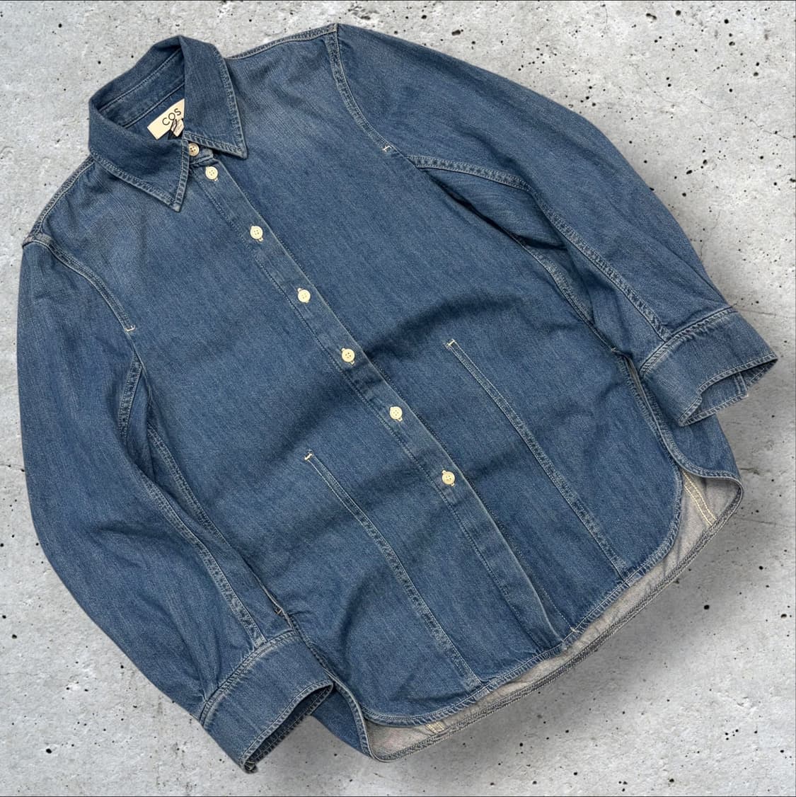 [32] COS 코스 우먼 데님 셔츠 블루 C931 상품이미지1